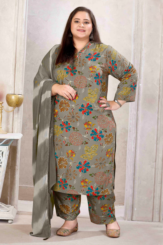 Grey Readymade Rayon Suit-SAR11771_1_SareeButa.com