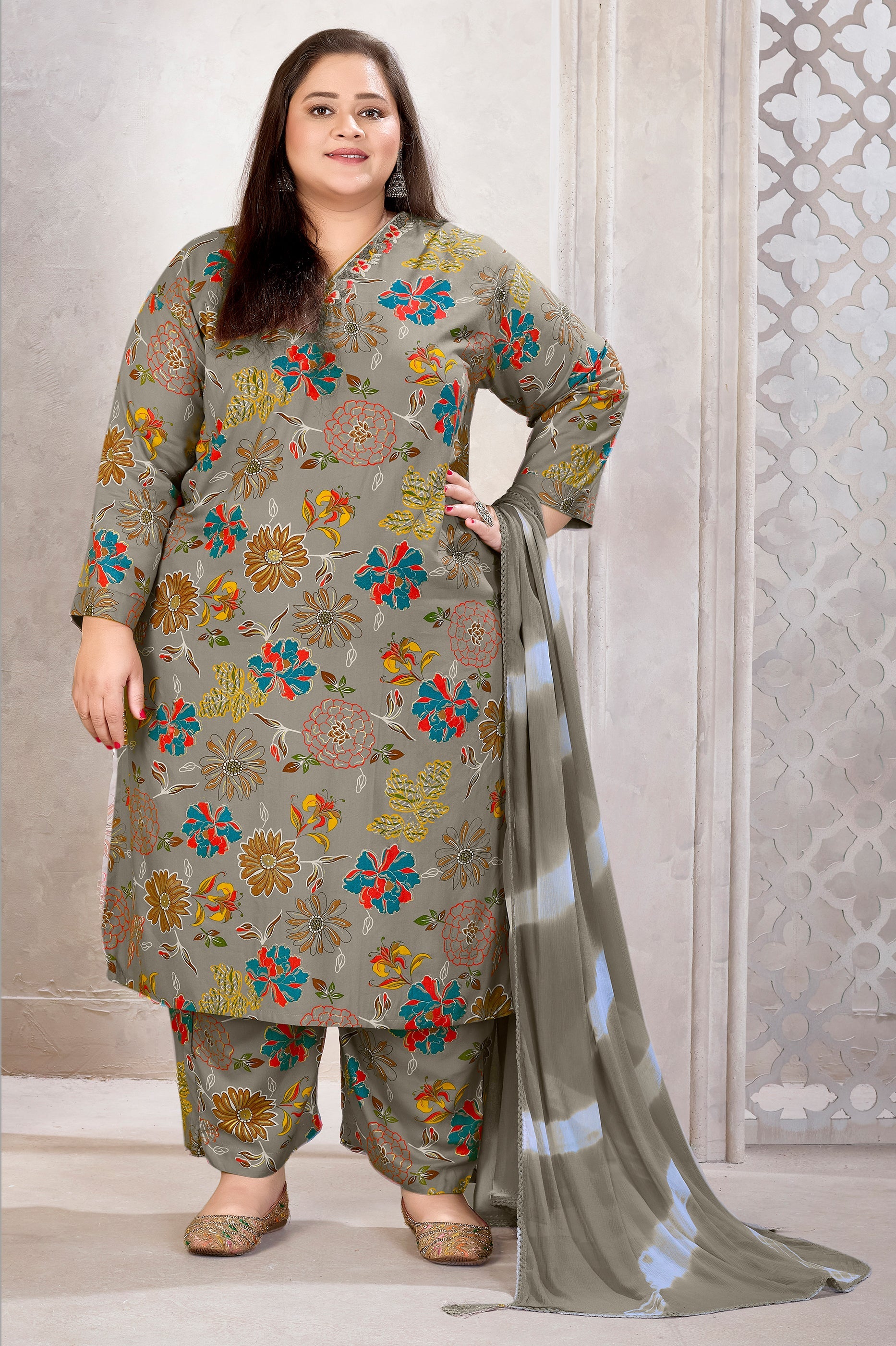 Grey Readymade Rayon Suit-SAR11771_4_SareeButa.com