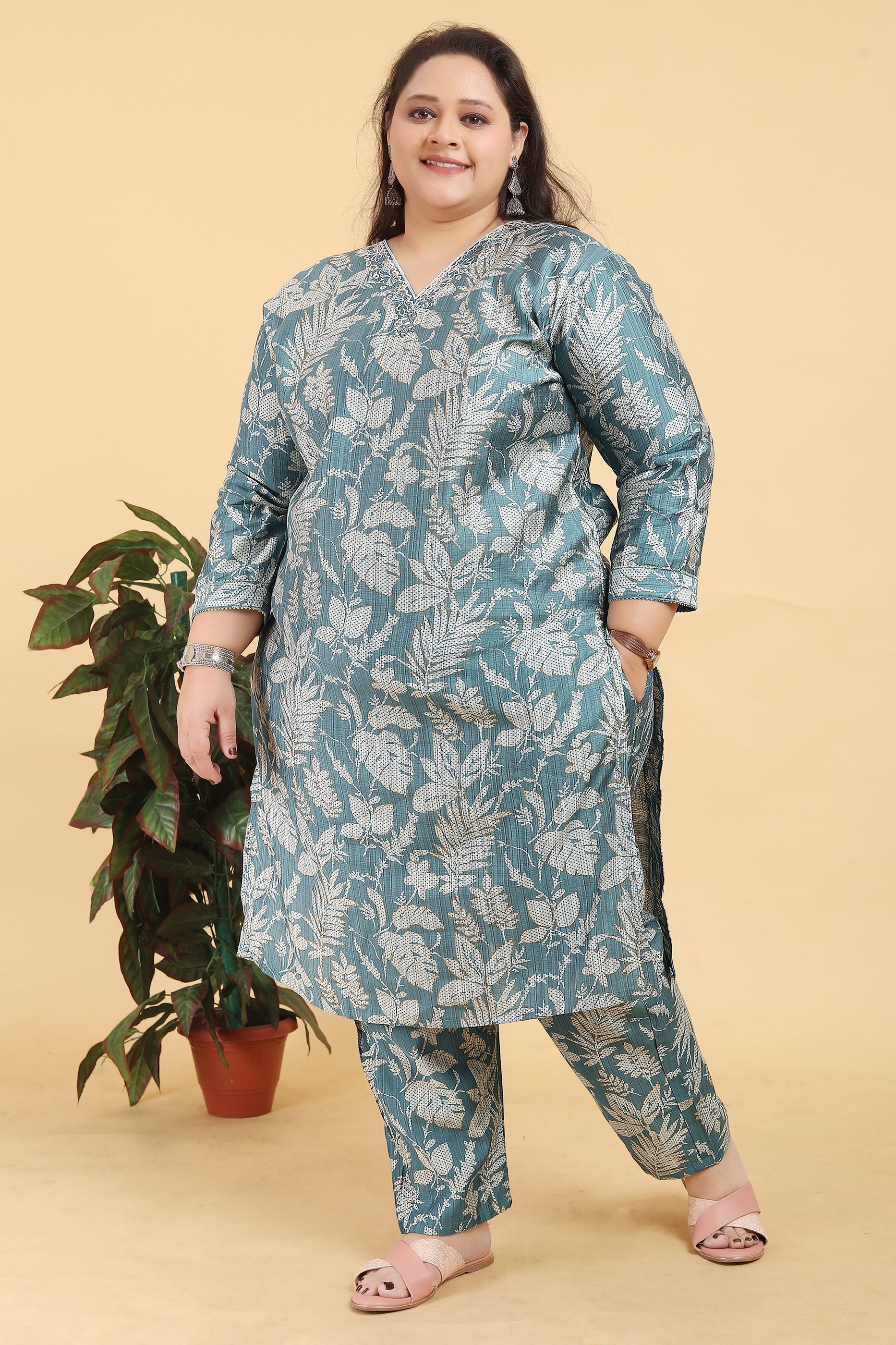 Grey Readymade Viscose Suit-SAR11759_4_SareeButa.com