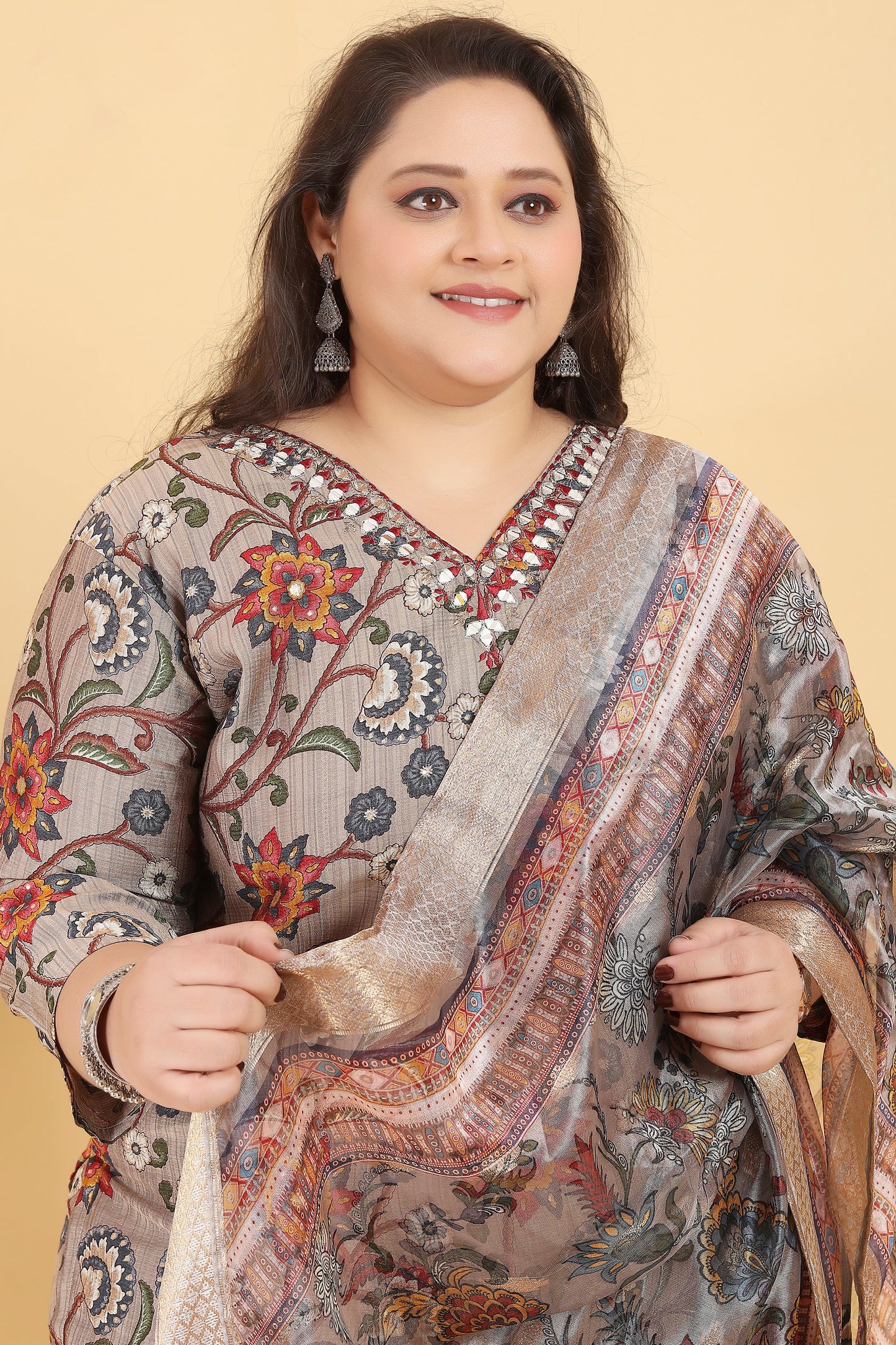 Grey Readymade Viscose Suit-SAR11763_3_SareeButa.com