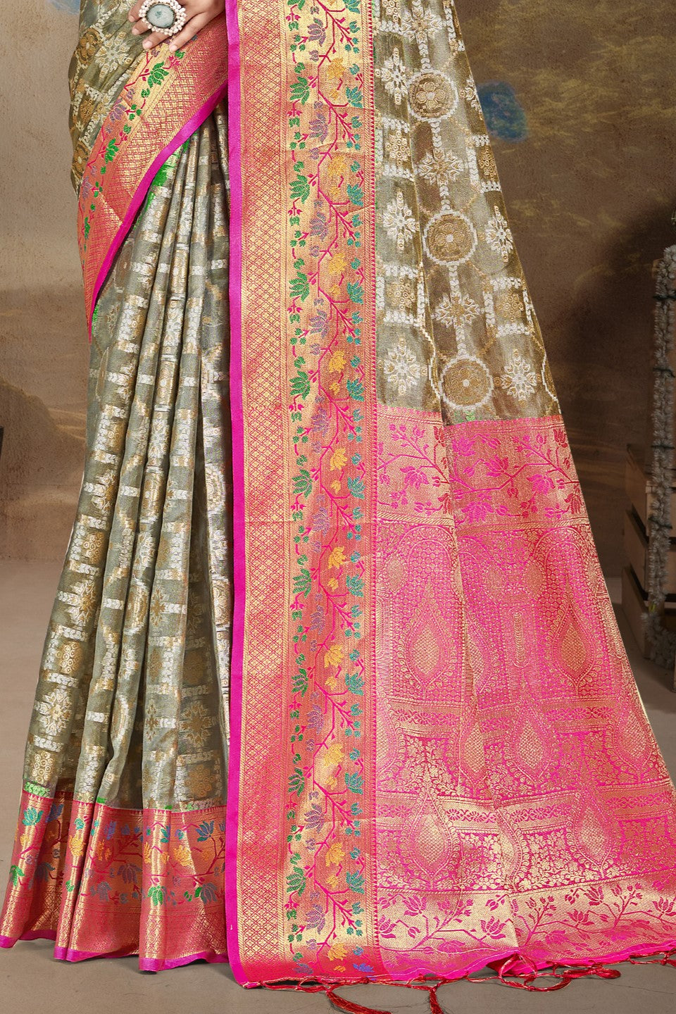 Grey Silk Saree-ZB132953_3_SareeButa.com