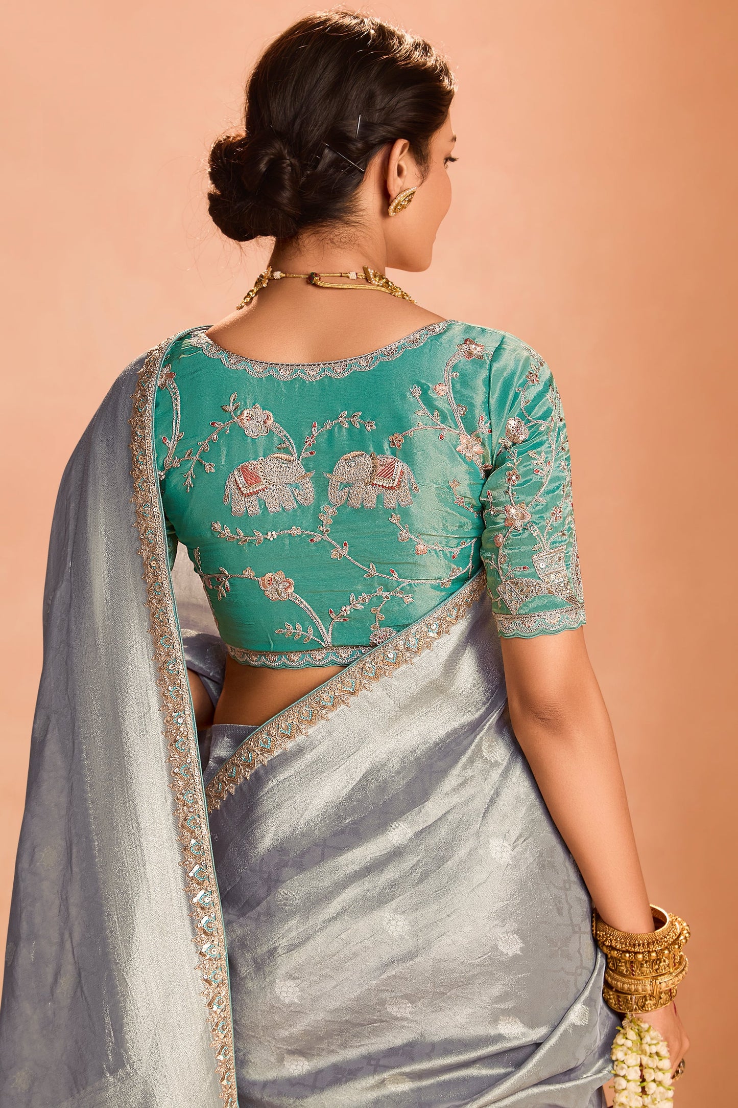 Grey Tissue Silk Saree with Zari Work-ZB133862_3_SareeButa.com