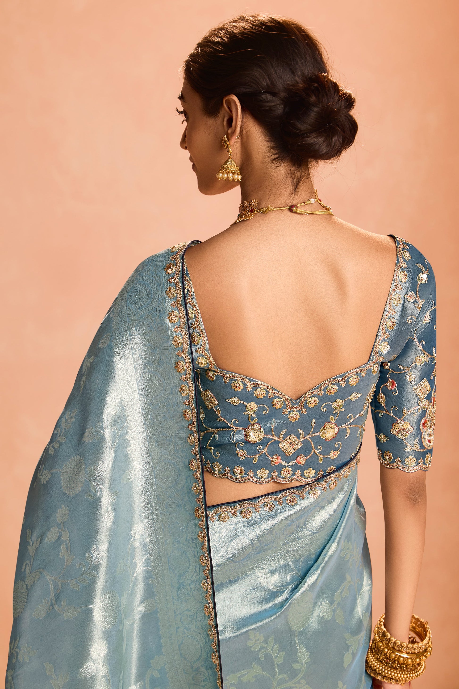 Grey Tissue Silk Saree with Zari Work-ZB133867_3_SareeButa.com
