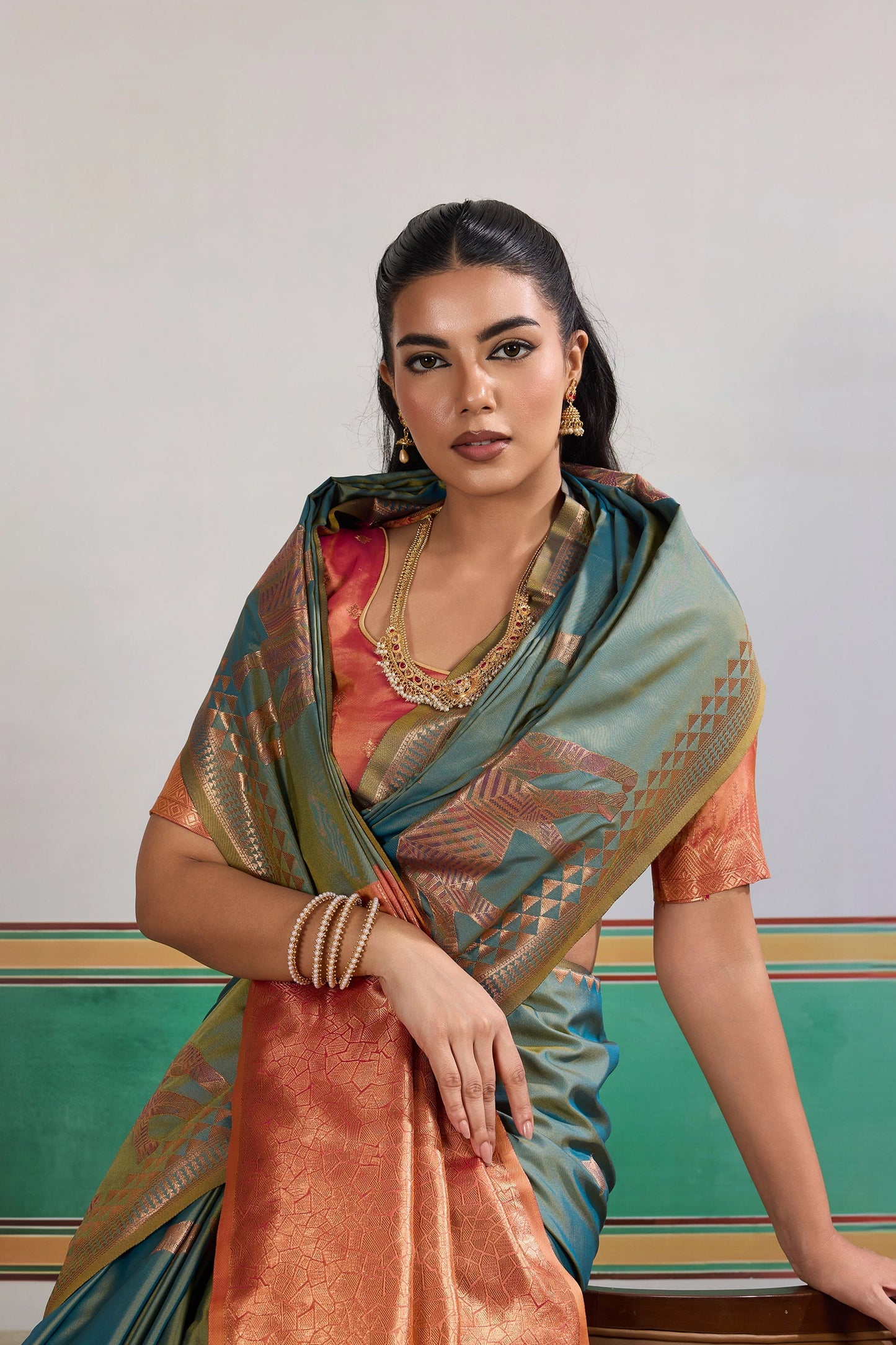 Grey Woven Silk Saree-SAR11468_2_SareeButa.com