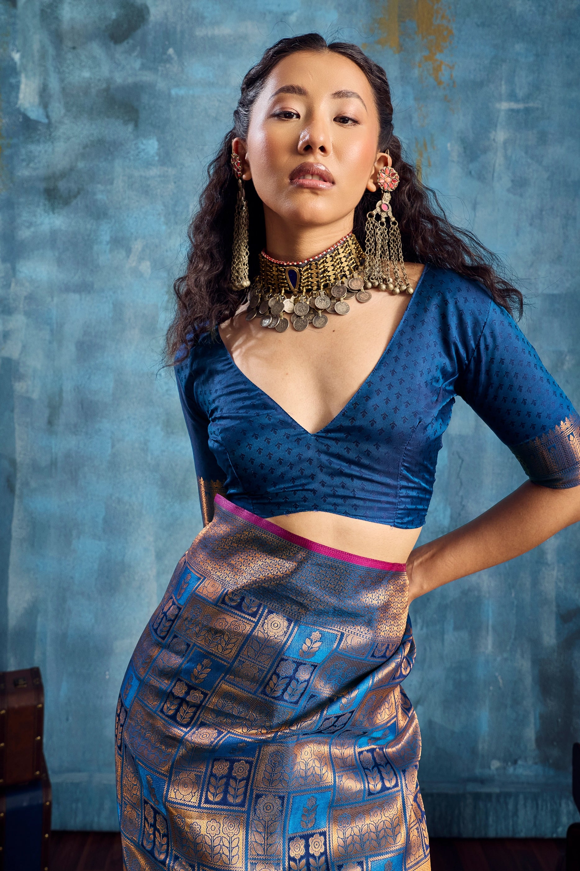 Grey Woven Silk Saree-SAR12377_3_SareeButa.com