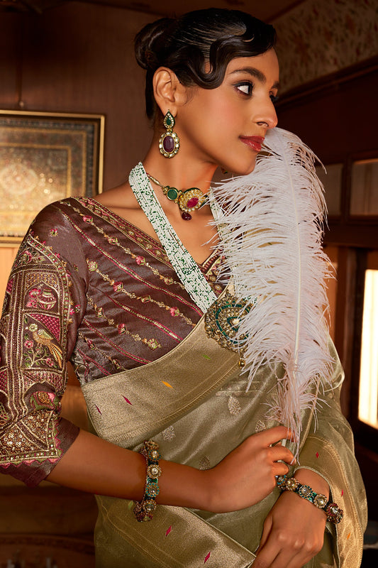 Grey Woven Tissue Paithani Saree-ZB134649_2_SareeButa.com