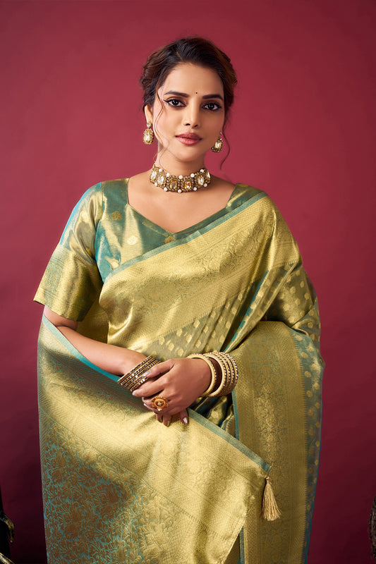 Grey Woven Tissue Silk Saree-SAR12611_2_SareeButa.com