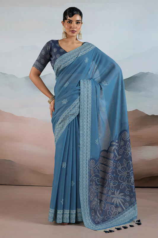 Grey Woven Viscose Cotton Saree-SAR12304_1_SareeButa.com