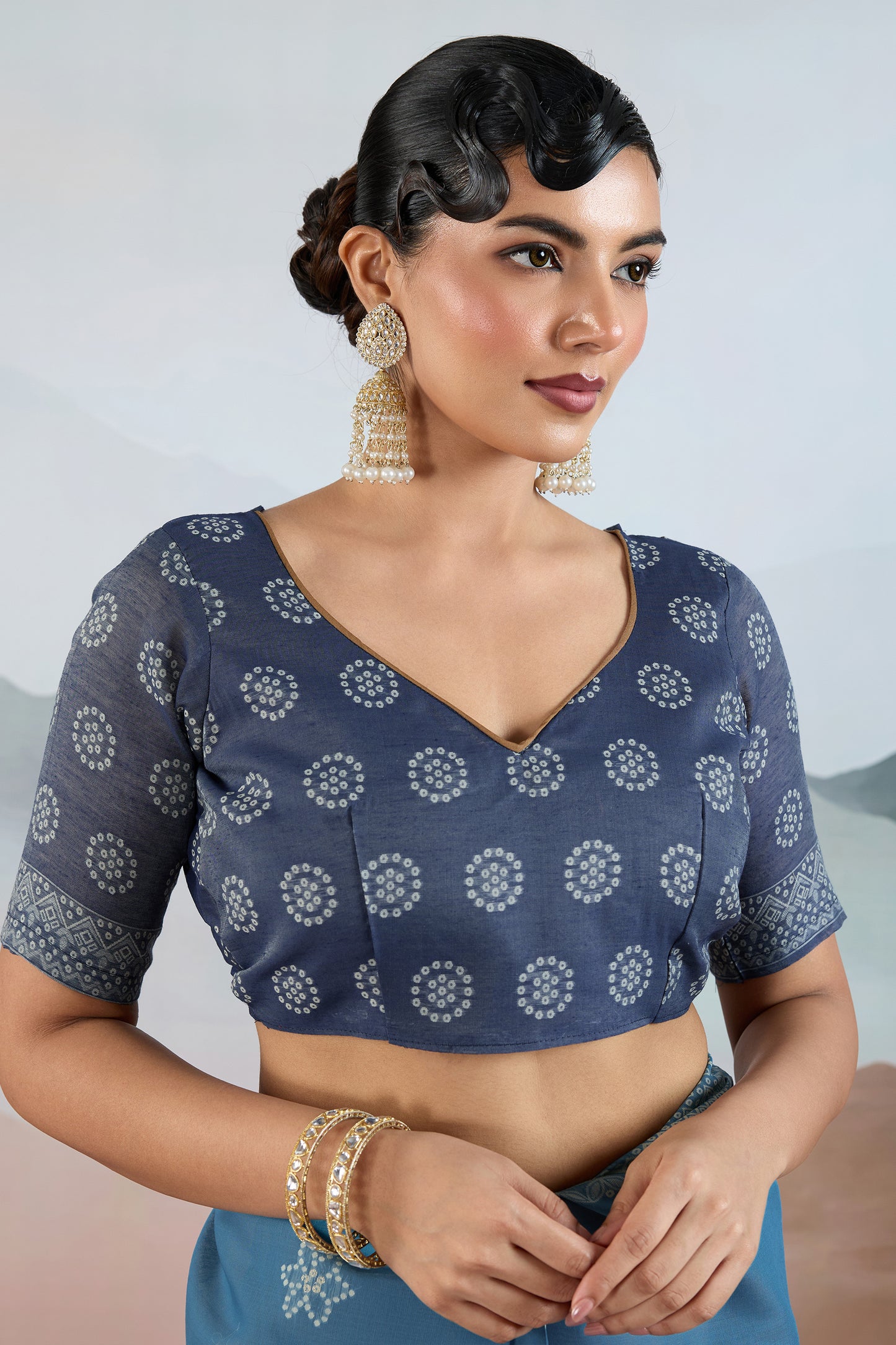 Grey Woven Viscose Cotton Saree-SAR12304_4_SareeButa.com