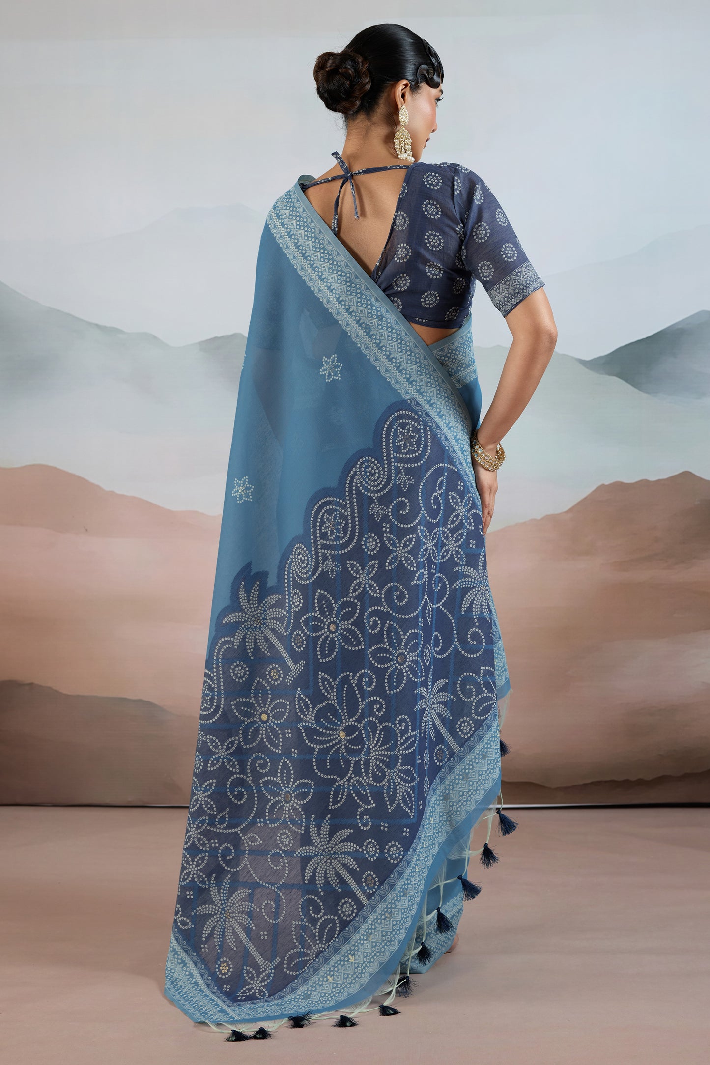 Grey Woven Viscose Cotton Saree-SAR12304_5_SareeButa.com