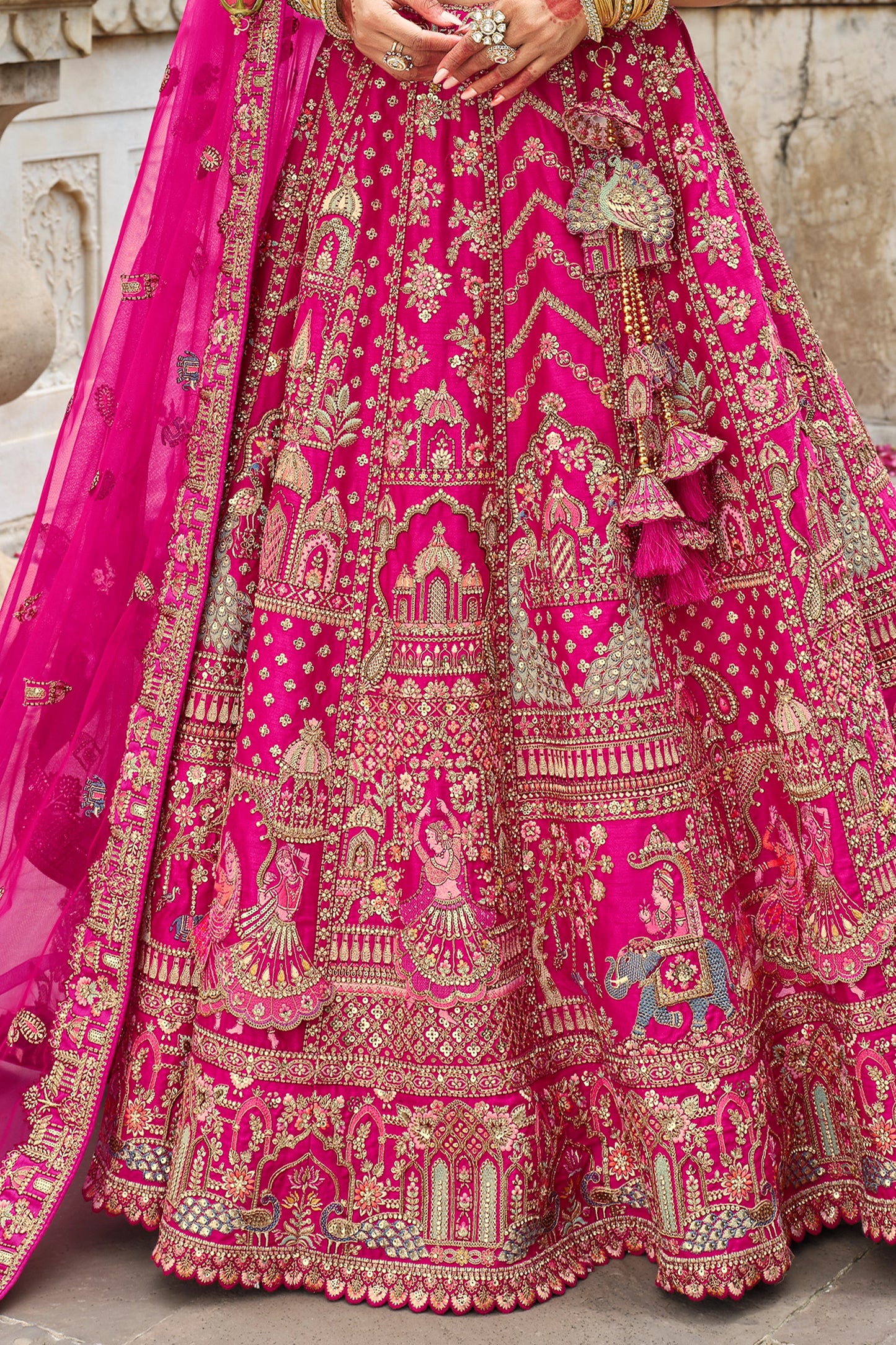 hot-pink-semi-stitched-embroidered-silk-lehenga-sar10536_6_Sareebuta.com