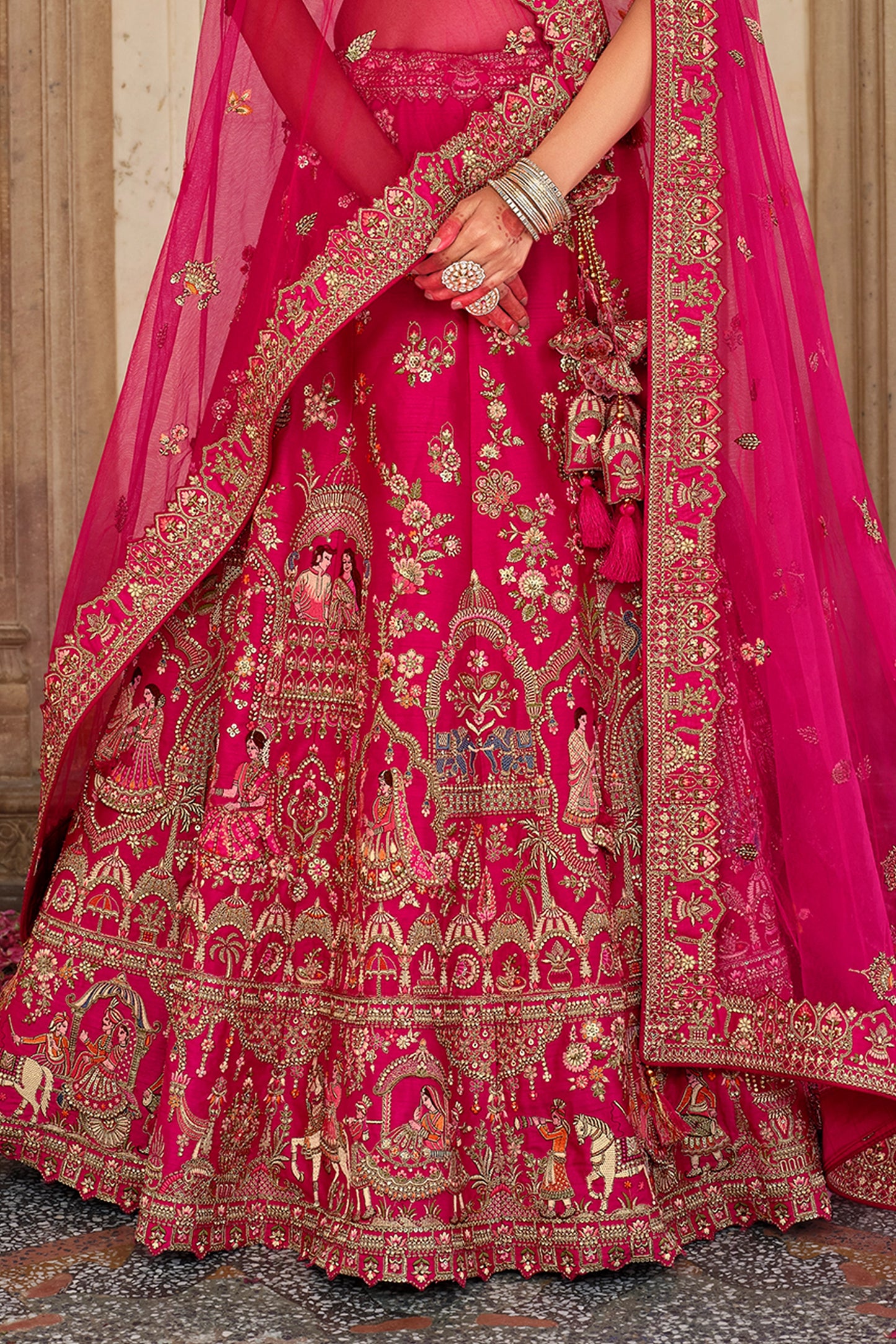 hot-pink-semi-stitched-embroidered-silk-lehenga-sar10540_6_Sareebuta.com