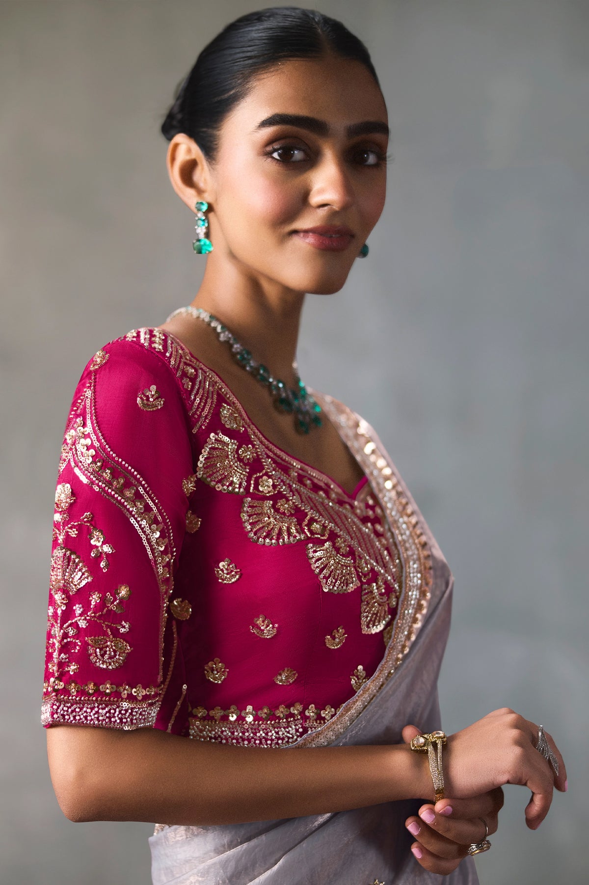 Lavender Embroidered Silk Saree-SAR13410_2_SareeButa.com