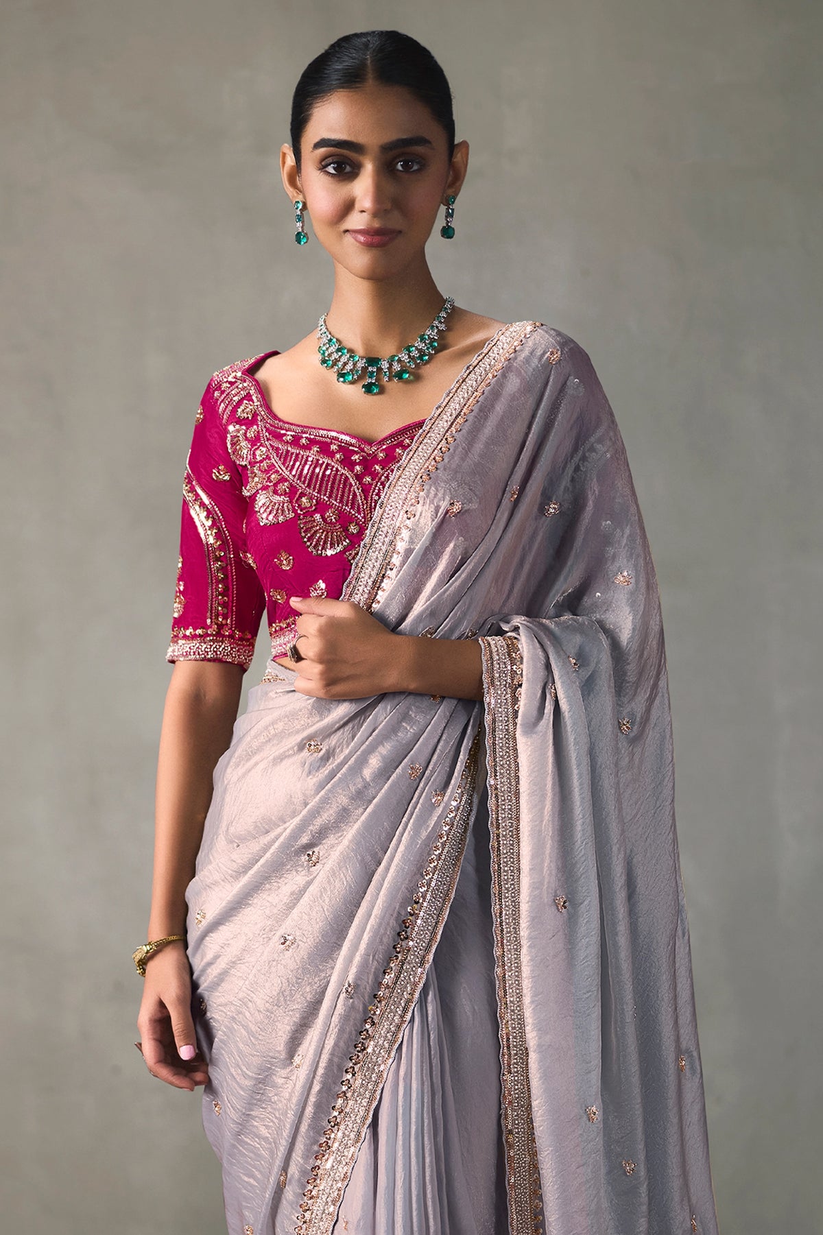Lavender Embroidered Silk Saree-SAR13410_4_SareeButa.com