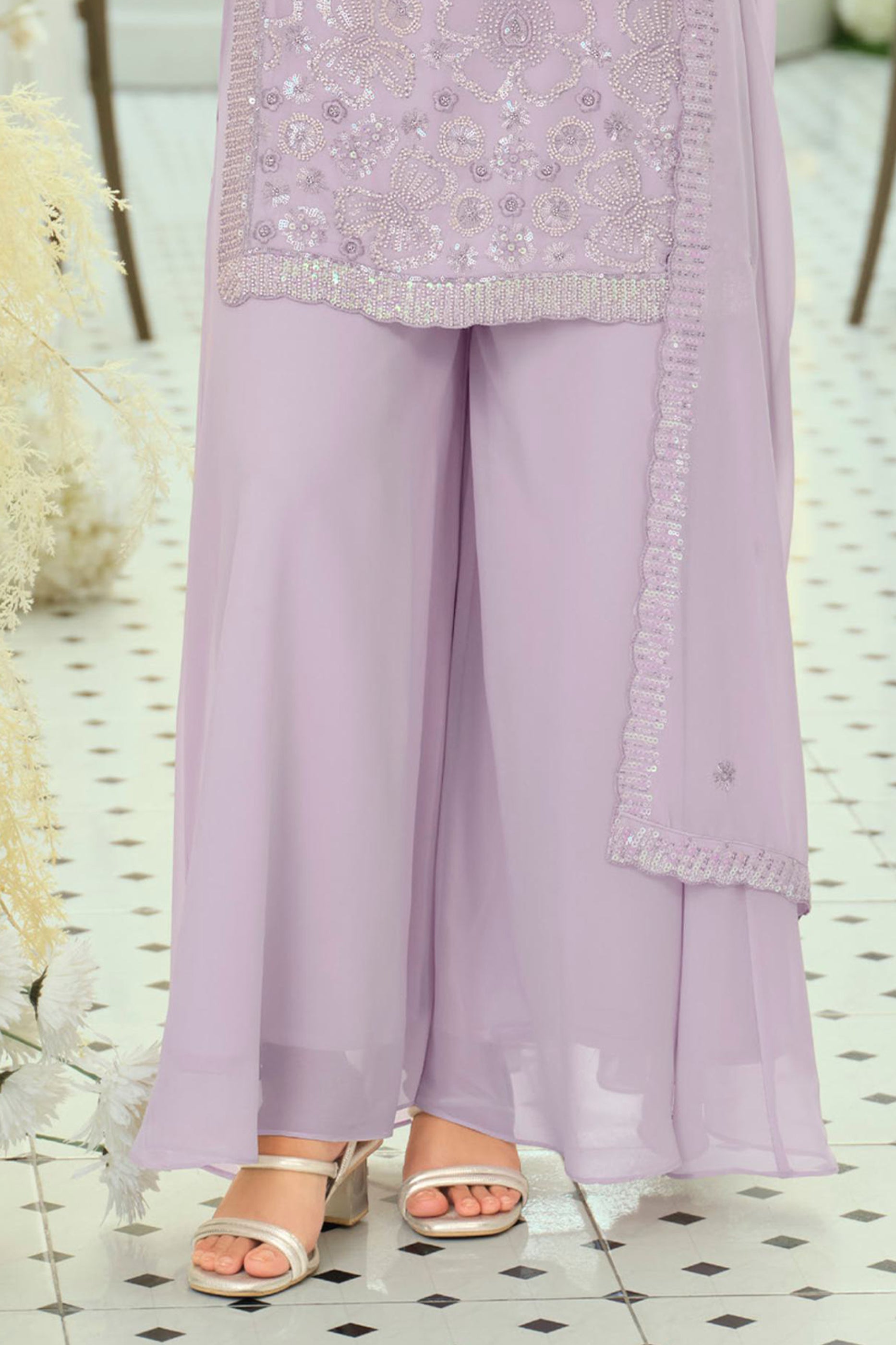 Lavender Readymade Embroidered Georgette Suit-SAR12008_5_SareeButa.com