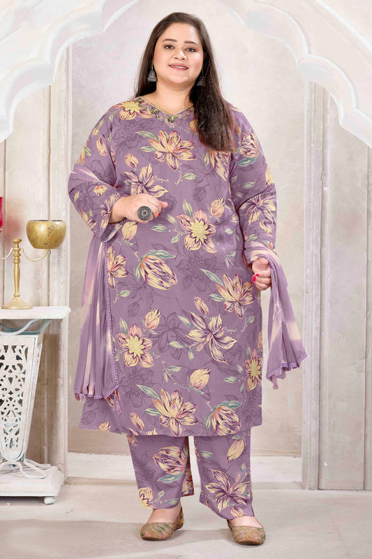 Lavender Readymade Rayon Suit-SAR11773_1_SareeButa.com