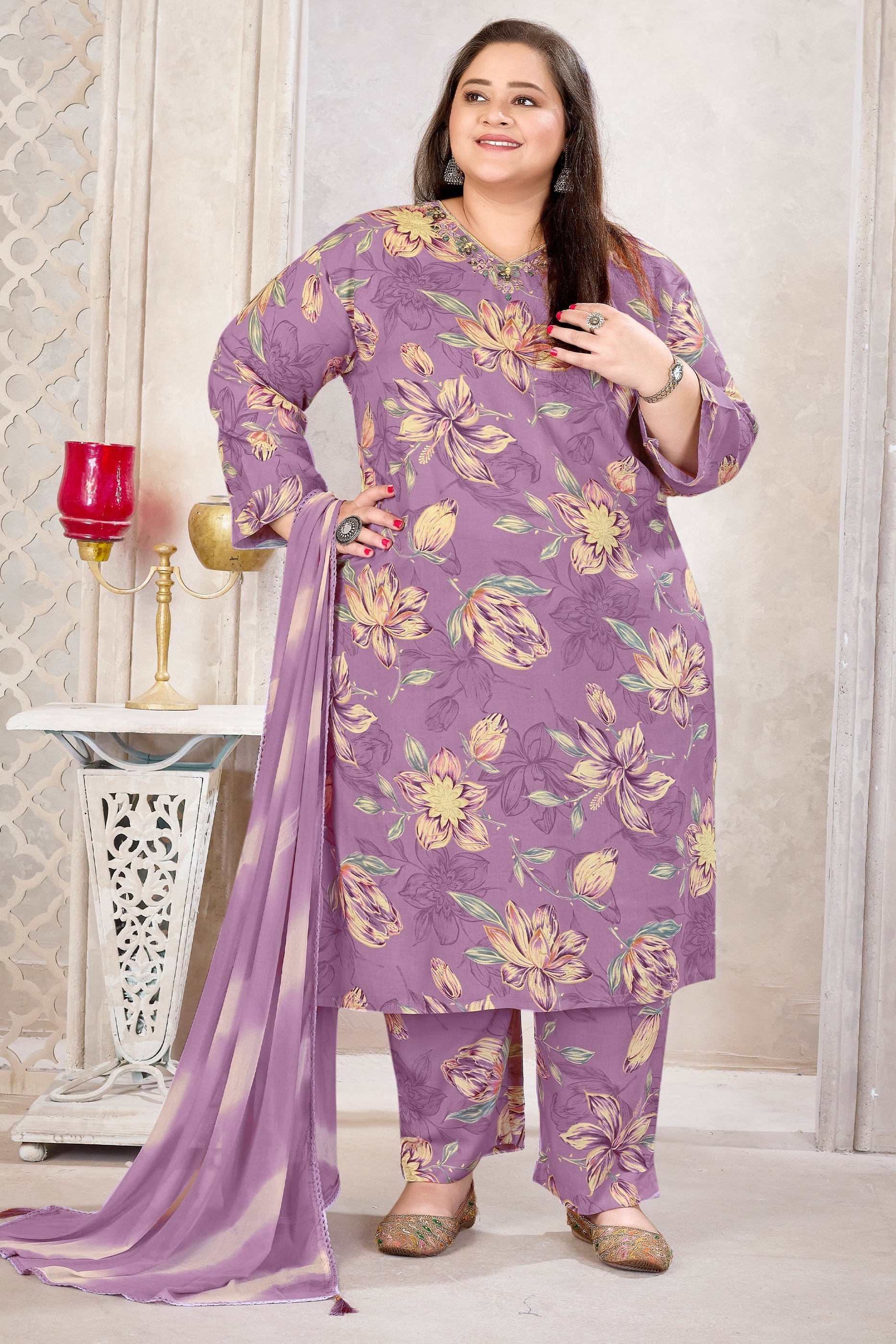 Lavender Readymade Rayon Suit-SAR11773_4_SareeButa.com