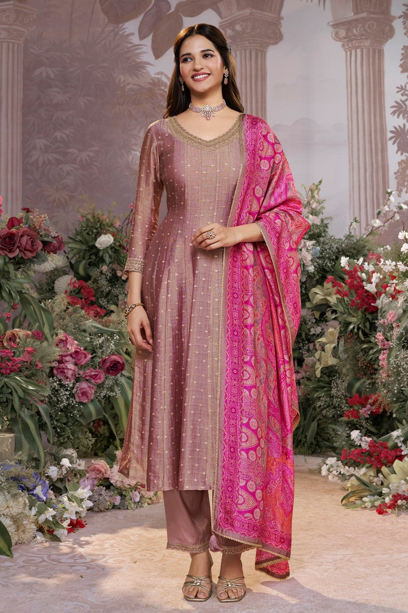 Lavender Readymade Tissue Silk Anarkali Suit-SS980_1_SareeButa.com