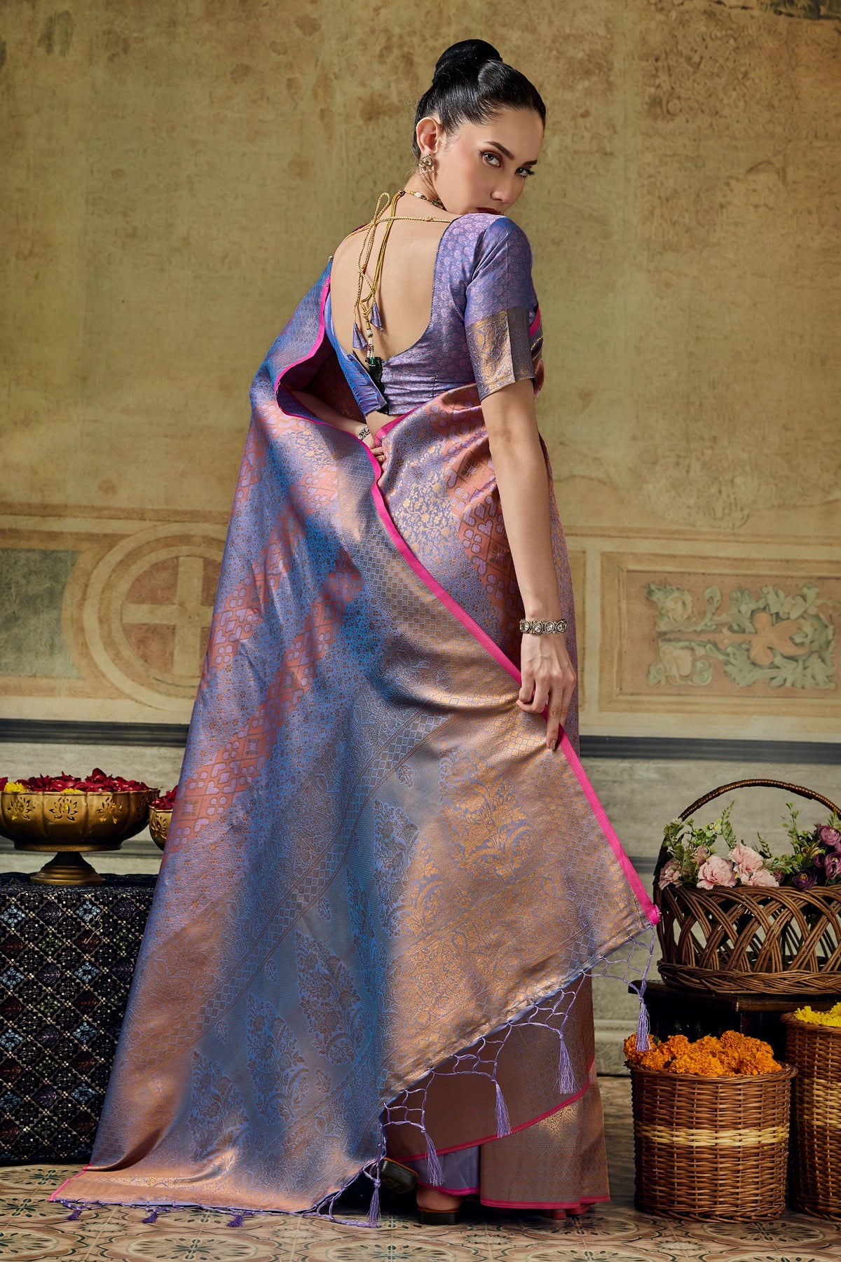 Lavender Woven Silk Saree-SAR12918_4_SareeButa.com
