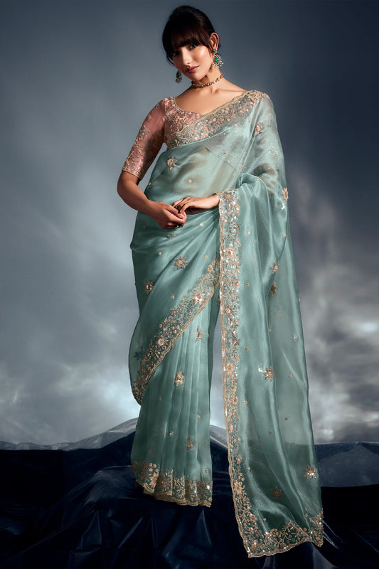 Light Blue Embroidered Tissue Silk Saree-SAR10212_1_SareeButa.com