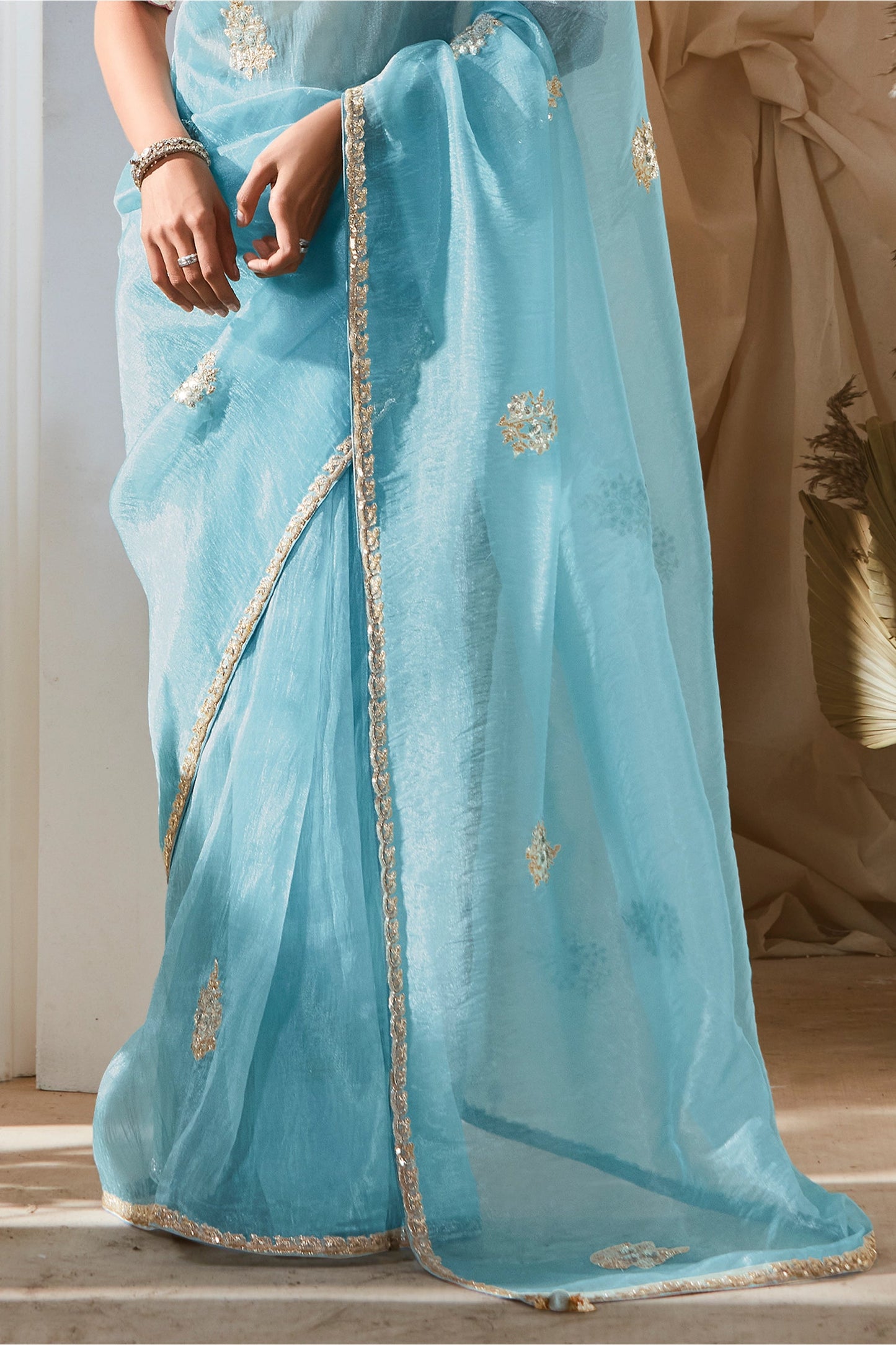Light Blue Embroidered Tissue Silk Saree-SAR10230_5_SareeButa.com