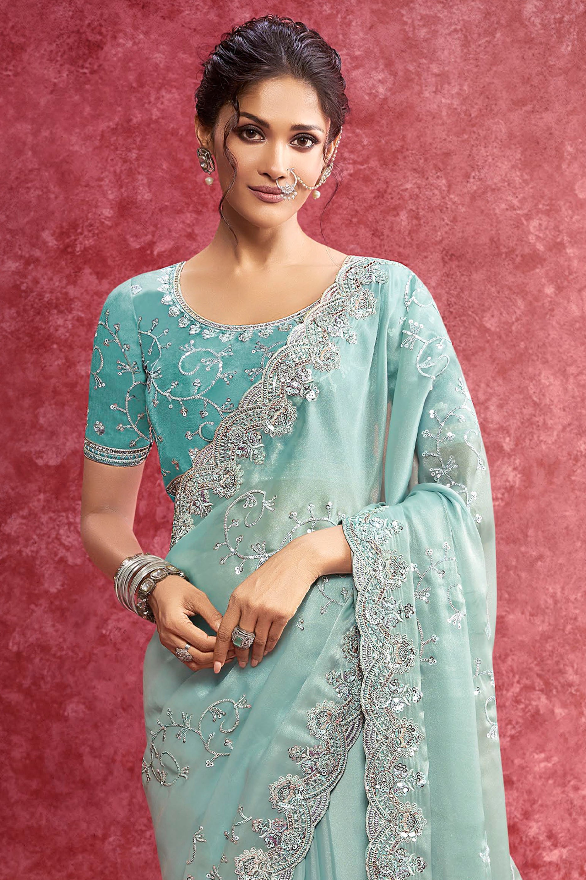 Light Blue Embroidered Satin Silk Saree-SAR10276_5_SareeButa.com