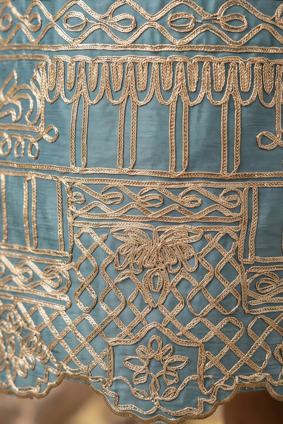 Light Blue Readymade Embroidered Chinon Palazzo Suit-SAR13358_4_SareeButa.com