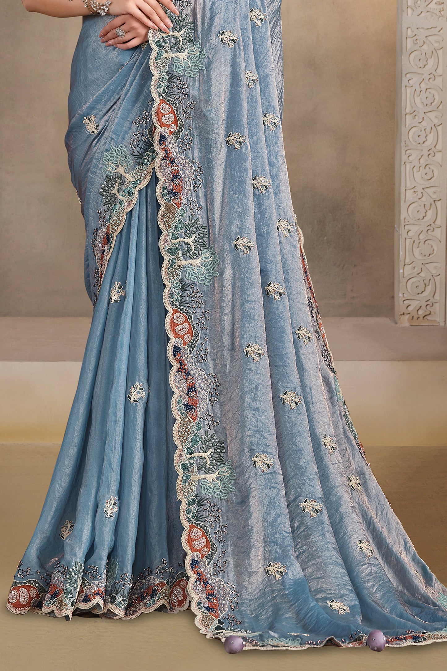 Light Grey Embroidered Satin Silk Saree-SAR10882_3_SareeButa.com