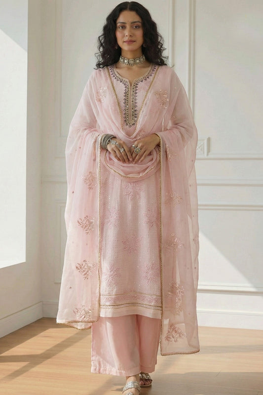 Light Pink Readymade Embroidered Georgette Suit-SAR11641_1_SareeButa.com