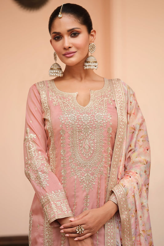 Light Pink Readymade Embroidered Simar Silk Suit-SAR10649_2_SareeButa.com