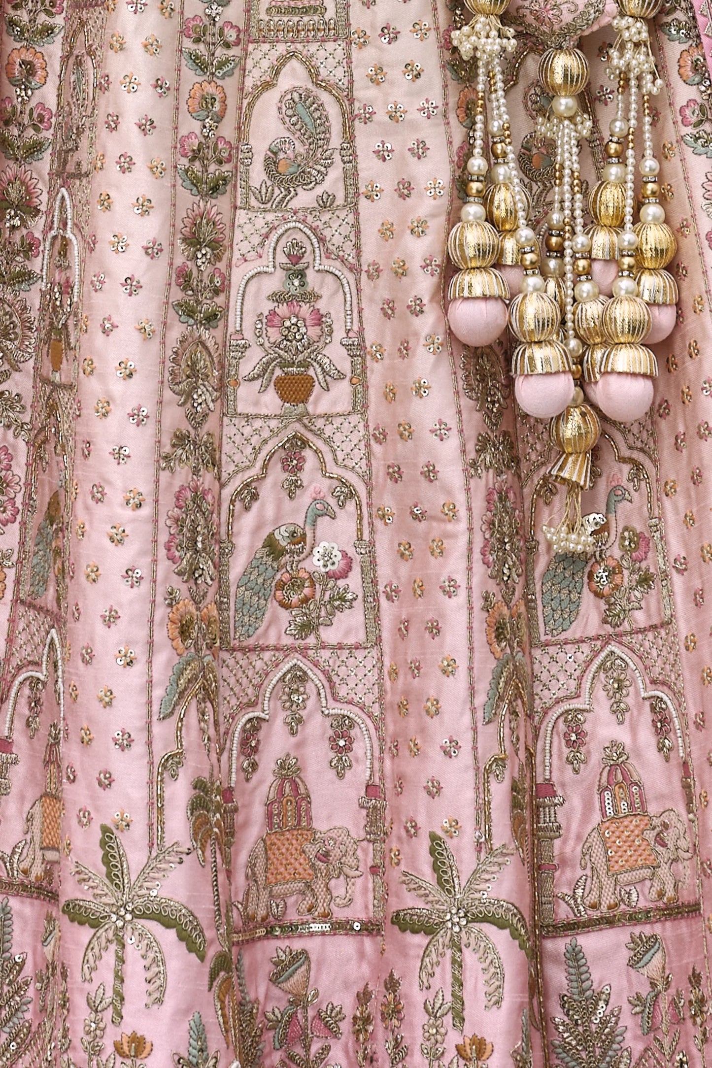 Light Pink Semi-Stitched Embroidered Silk Lehenga-SAR10543_5_SareeButa.com
