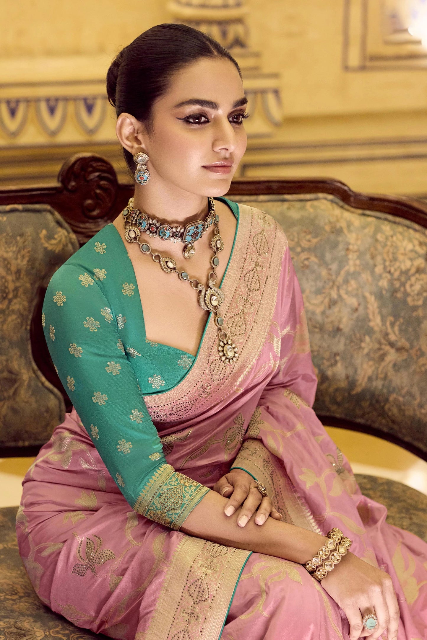 Light Pink Woven Crepe Silk Saree-SAR11168_2_SareeButa.com