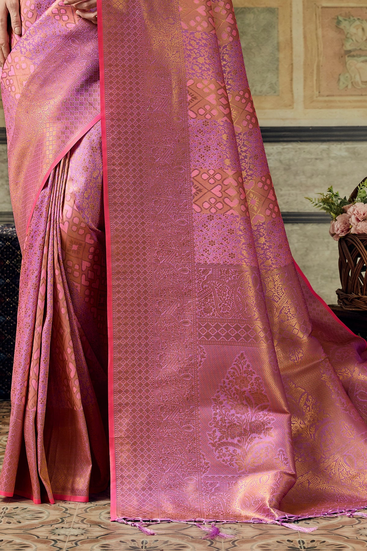 Light Pink Woven Silk Saree-SAR12916_6_SareeButa.com