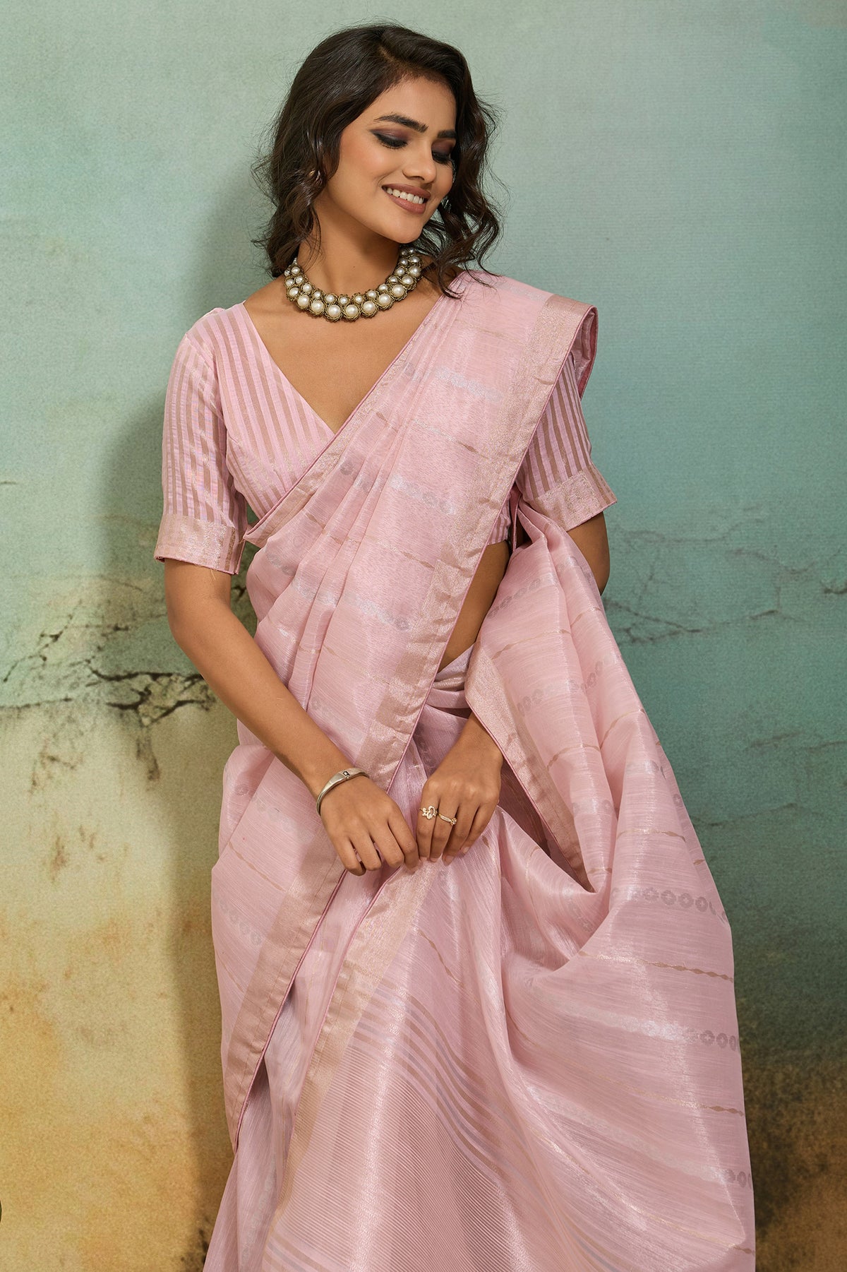 Light Pink Woven Tissue Linen Saree-SAR12923_4_SareeButa.com
