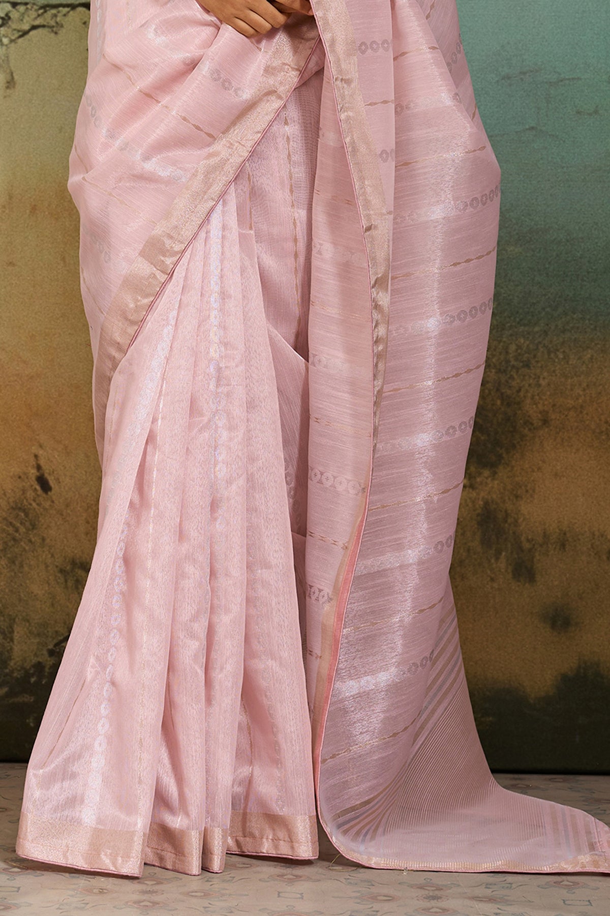 Light Pink Woven Tissue Linen Saree-SAR12923_6_SareeButa.com