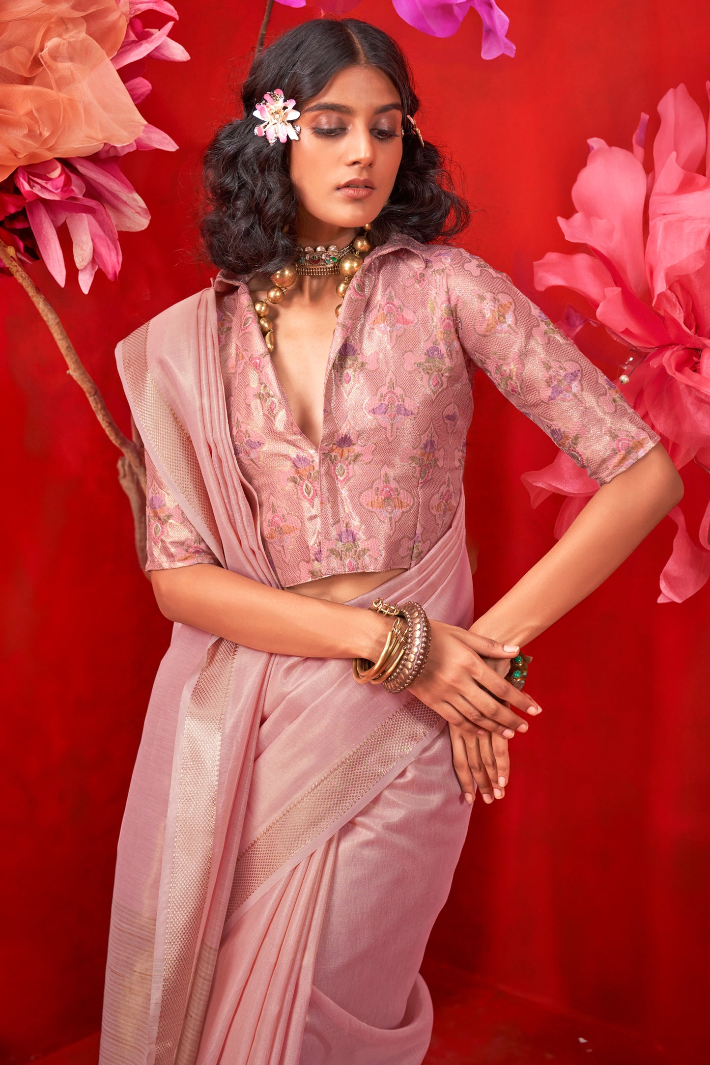 Light Pink Woven Tissue Silk Saree-SAR12398_2_SareeButa.com