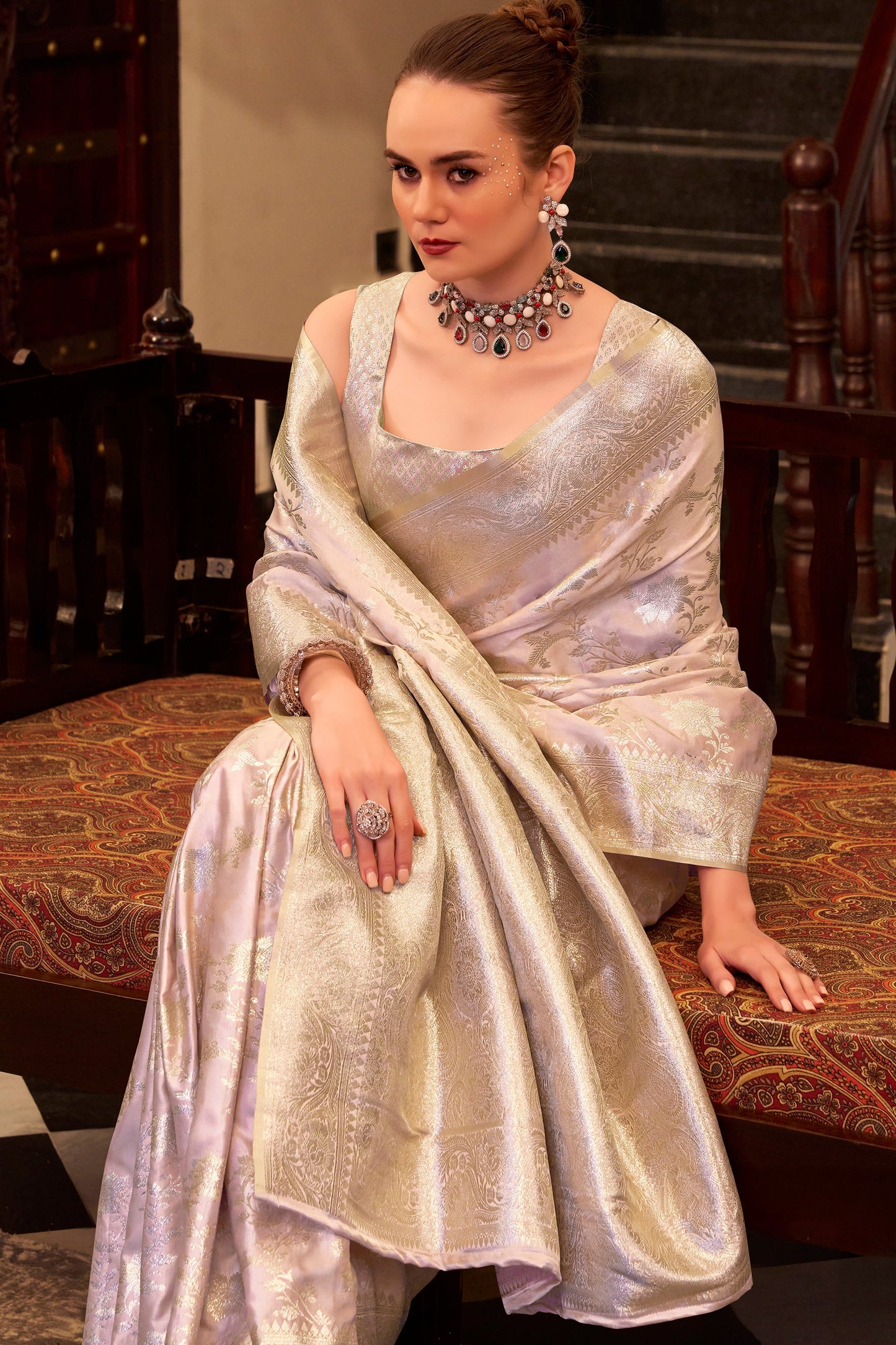 Light Purple Woven Satin Silk Saree-ZB134407_3_SareeButa.com