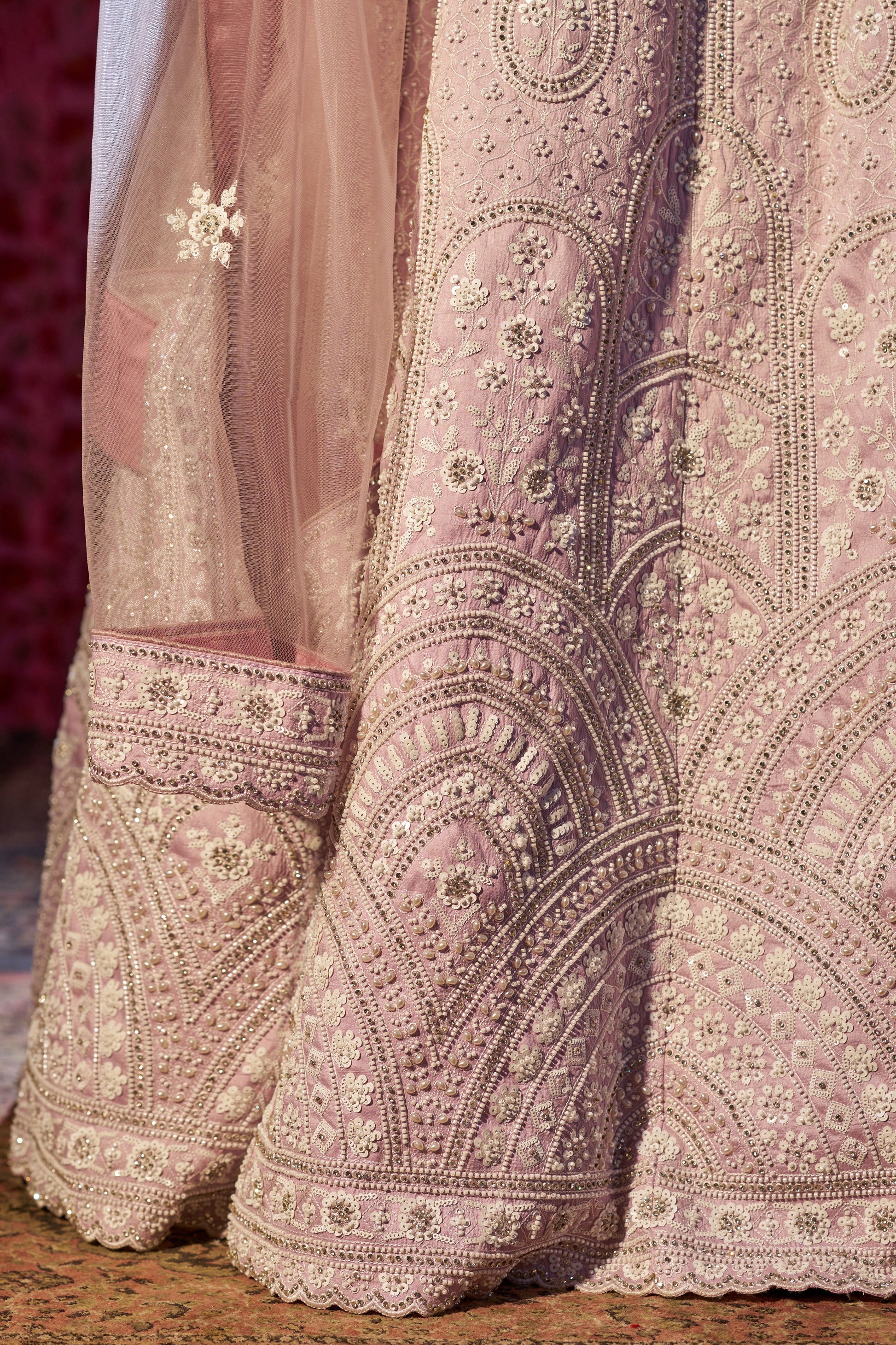 Lilac Semi Stitched Heavy Work Silk Lehenga-LC108_6_SareeButa.com