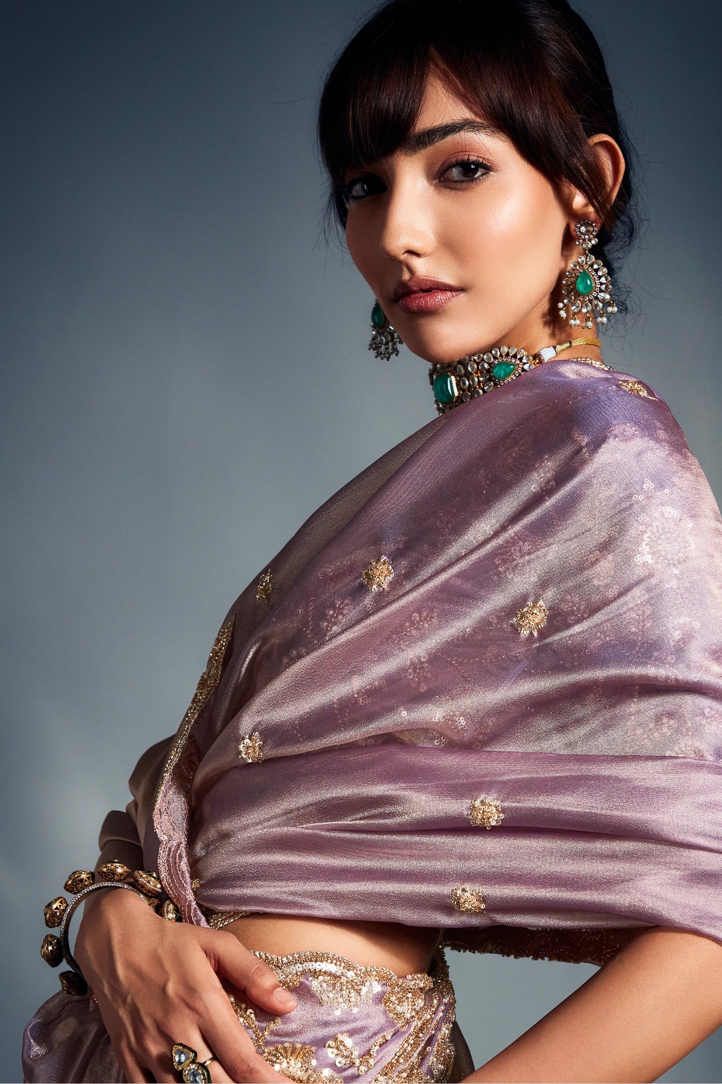 Lilac Purple Embroidered Tissue Silk Saree-SAR10219_2_SareeButa.com