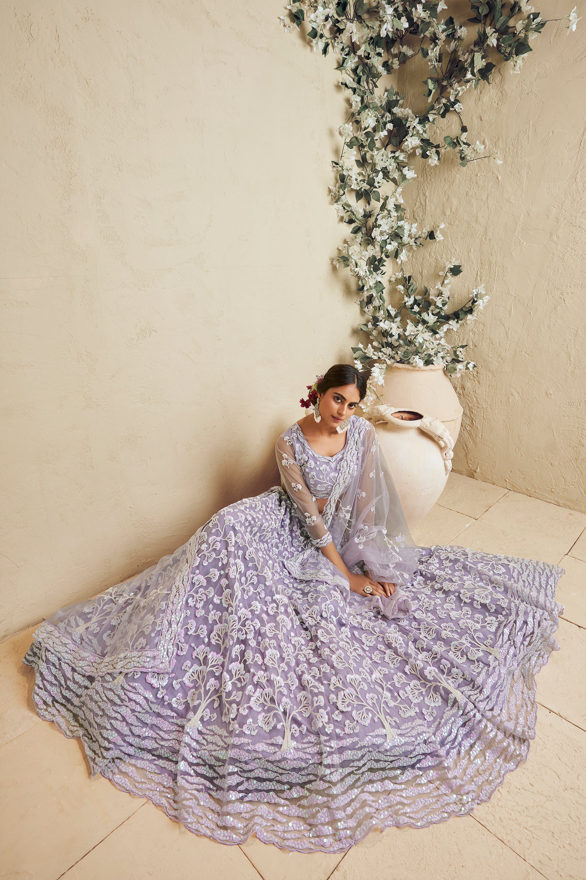 Purple Readymade Embroidered Net Lehenga-SAR10042_4_SareeButa.com
