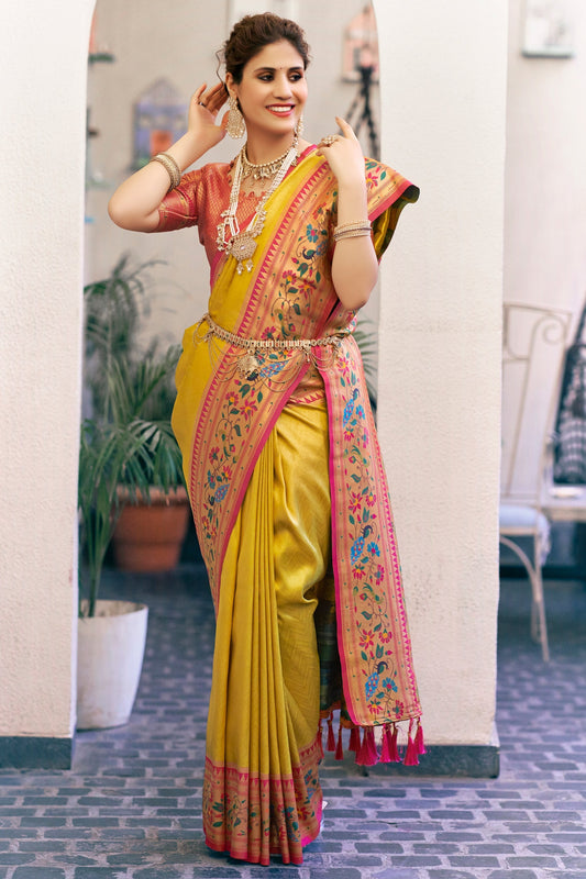 lime-green-silk-paithani-saree-zb132384_1_SareeButa.com