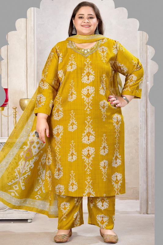 Lime Yellow Readymade Viscose Suit-SAR11766_1_SareeButa.com