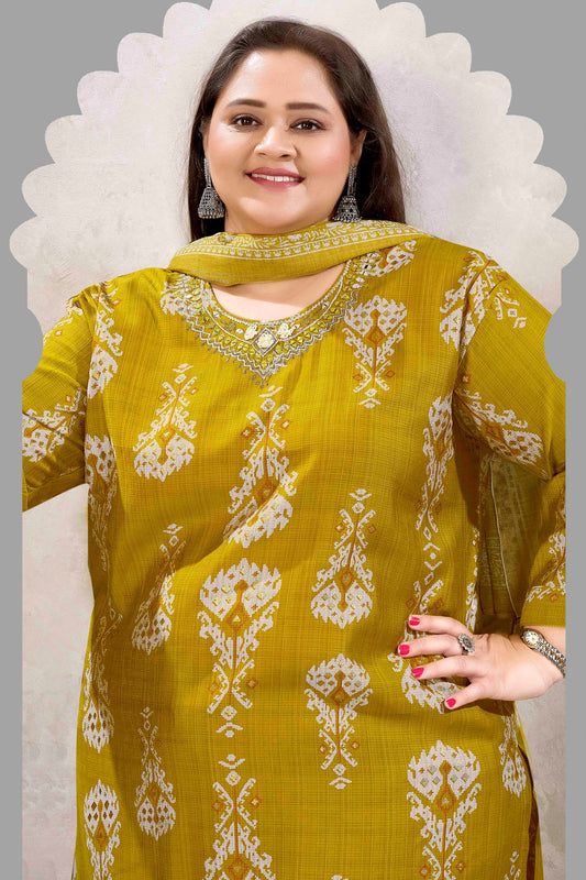 Lime Yellow Readymade Viscose Suit-SAR11766_2_SareeButa.com