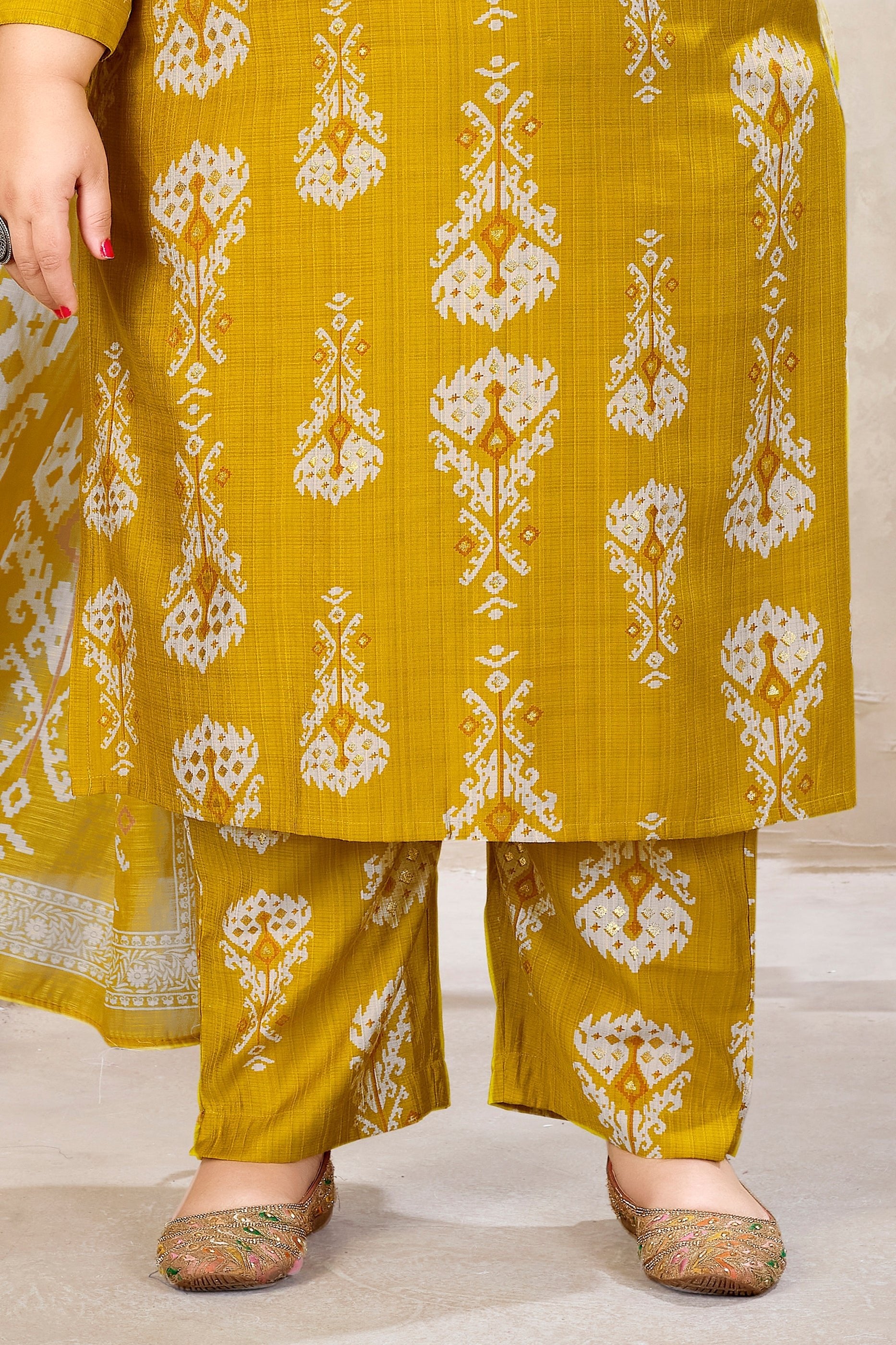 Lime Yellow Readymade Viscose Suit-SAR11766_5_SareeButa.com