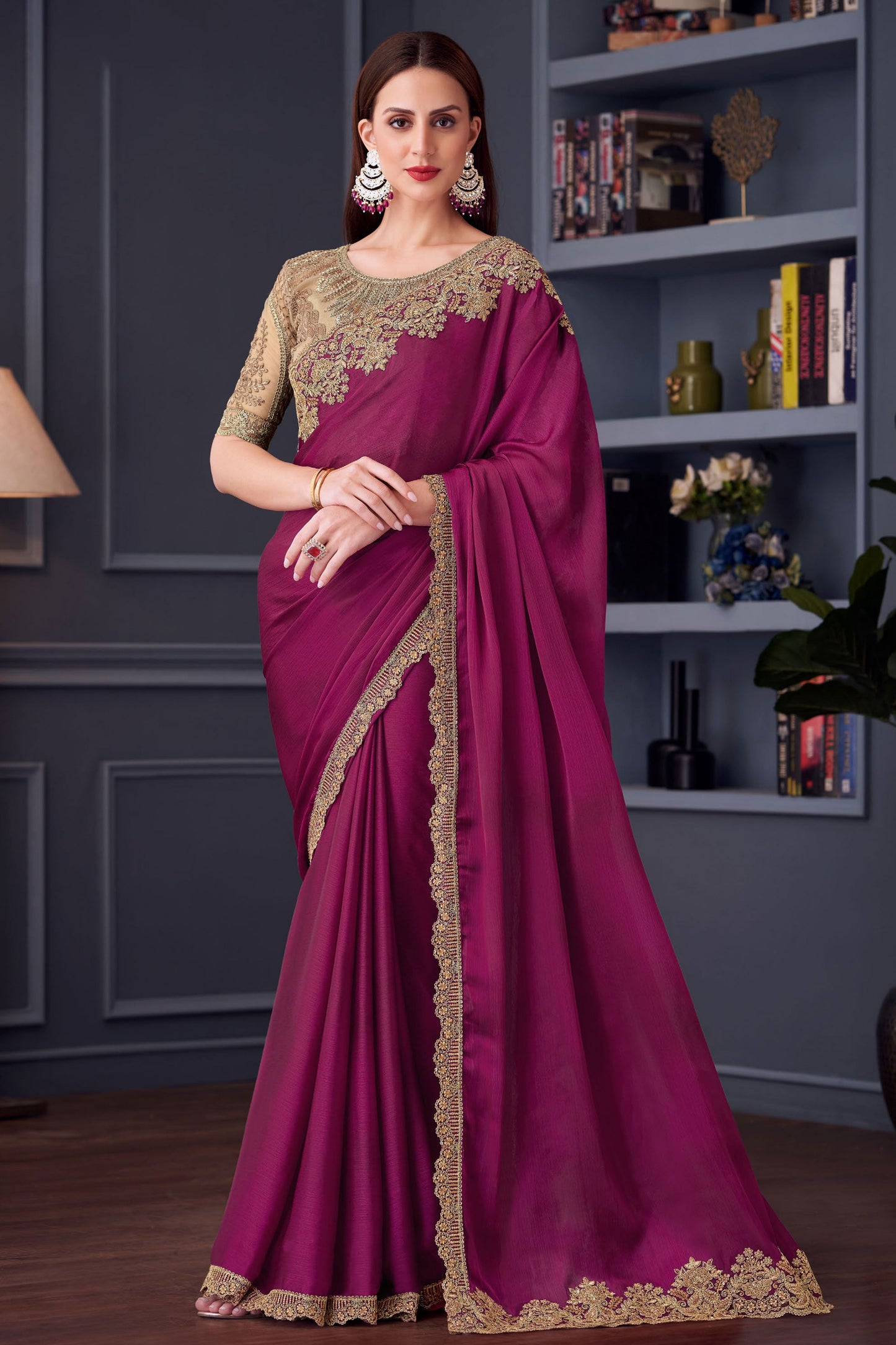 magenta-embroidered-chiffon-saree-zb132832_1_SareeButa.com