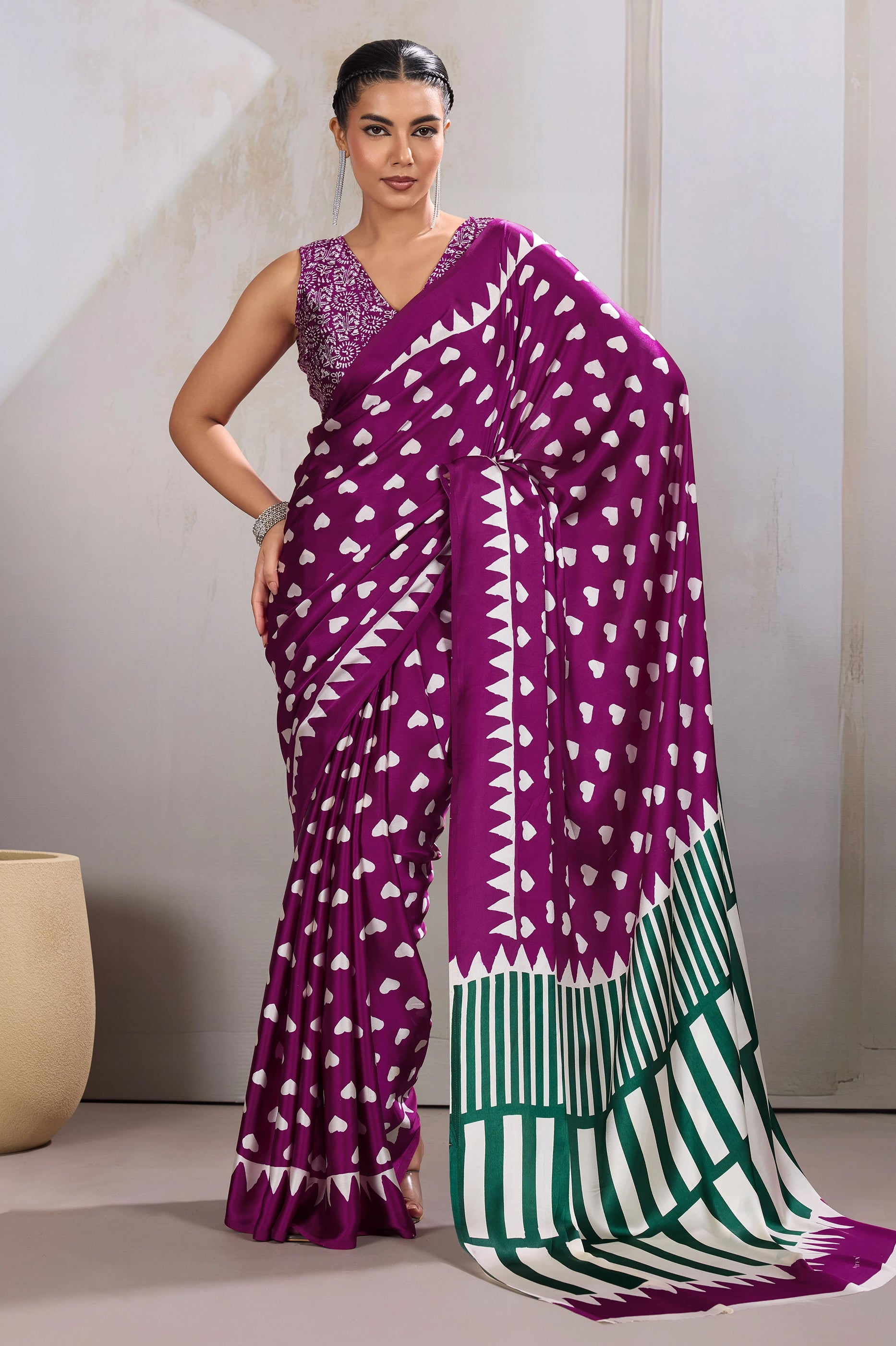 Magenta Printed Satin Saree-SAR11854_1_SareeButa.com
