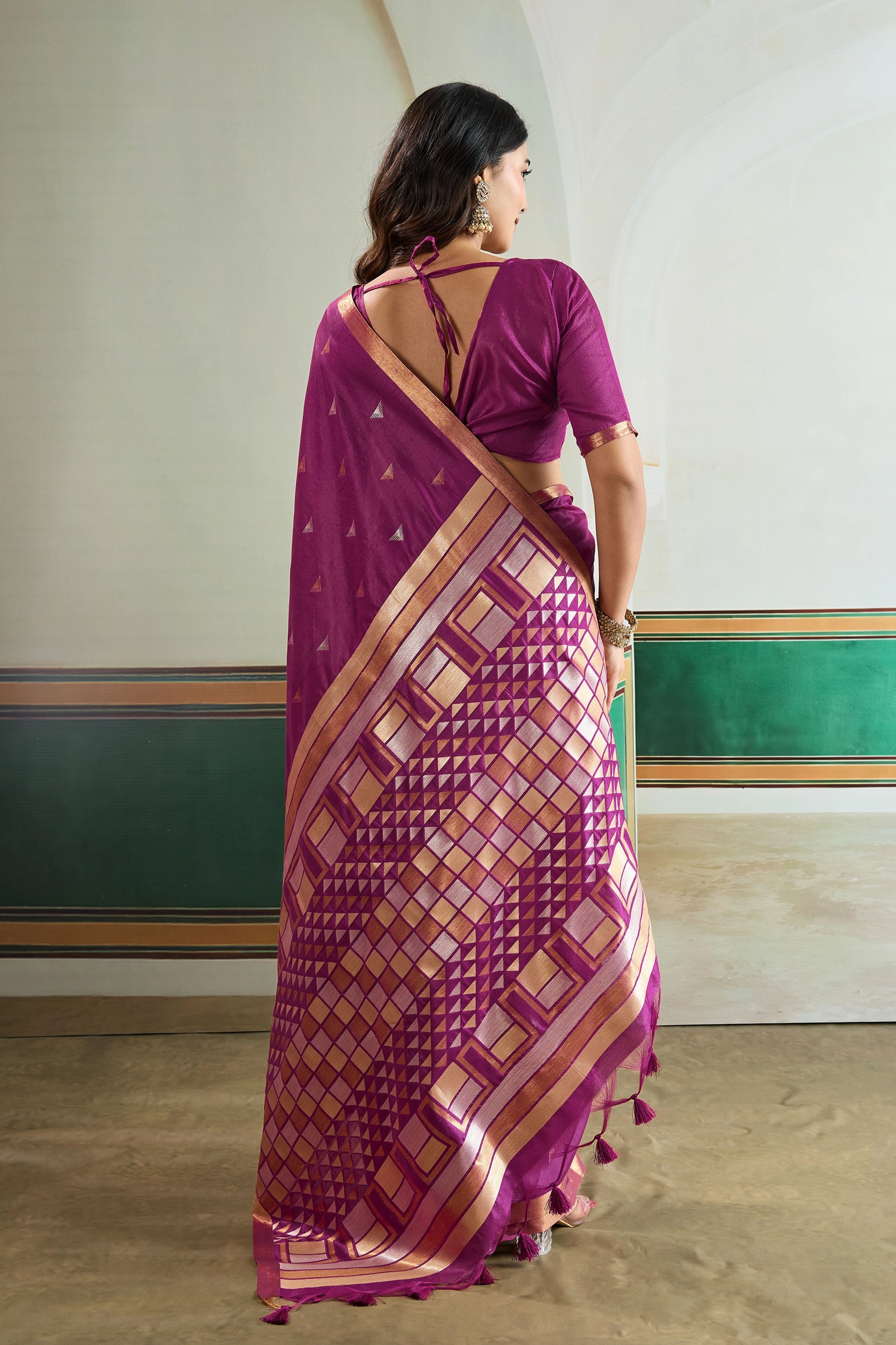Magenta Woven Silk Saree-SAR12403_3_SareeButa.com