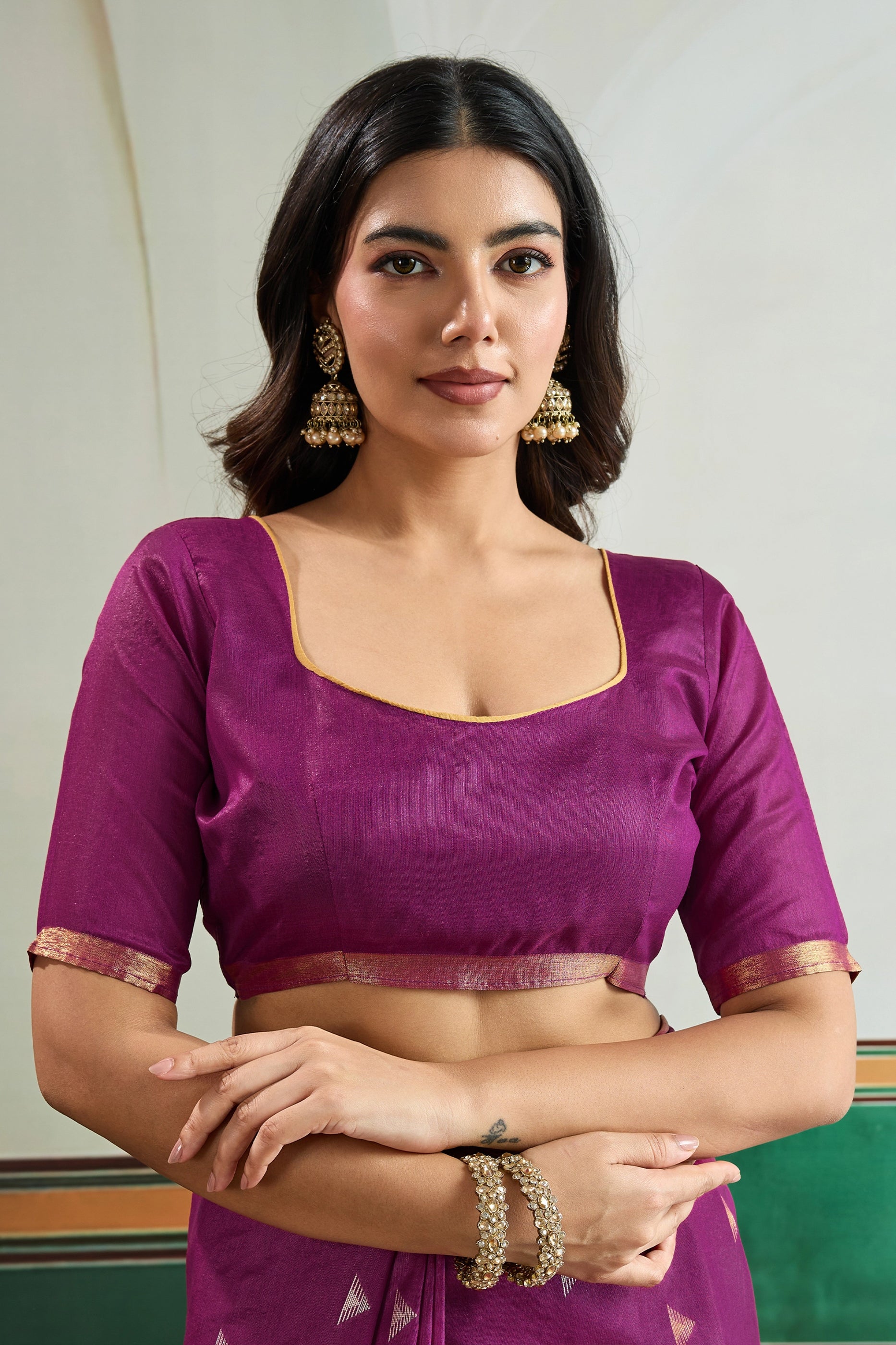 Magenta Woven Silk Saree-SAR12403_4_SareeButa.com