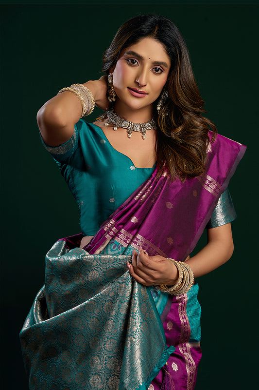 Magenta Woven Silk Saree-SAR12704_2_SareeButa.com