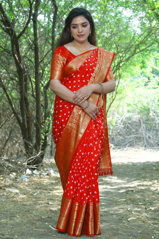 red-bandhej-silk-saree-zb131614_1_SareeButa.com